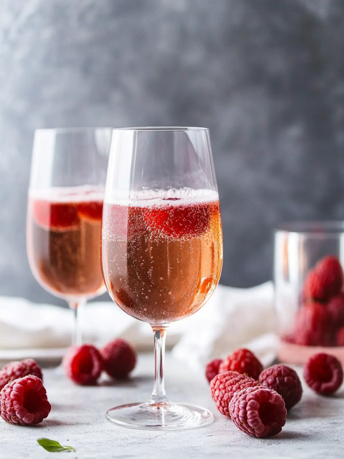 Delightful Sparkling Raspberry Rosé Cocktail for Any Celebration 2 Sparkling Raspberry Rosé Cocktail
