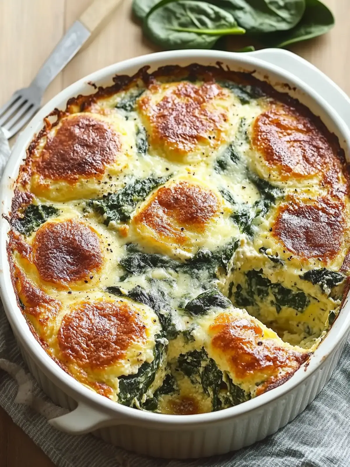 Savory Spinach Florentine Breakfast Casserole for Easy Mornings 5 Spinach Florentine Breakfast Casserole