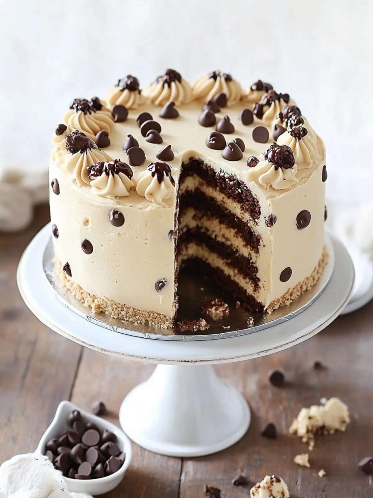 Decadent Chocolate Chip Cookie Dough Cake to Savor Today 3 Chocolate Chip Cookie Dough Cake