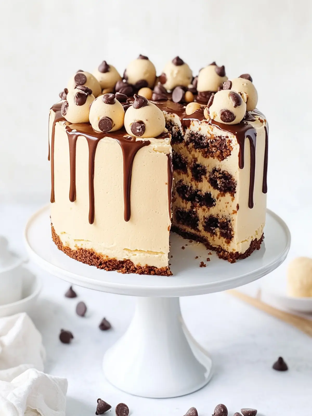 Decadent Chocolate Chip Cookie Dough Cake to Savor Today 4 Chocolate Chip Cookie Dough Cake
