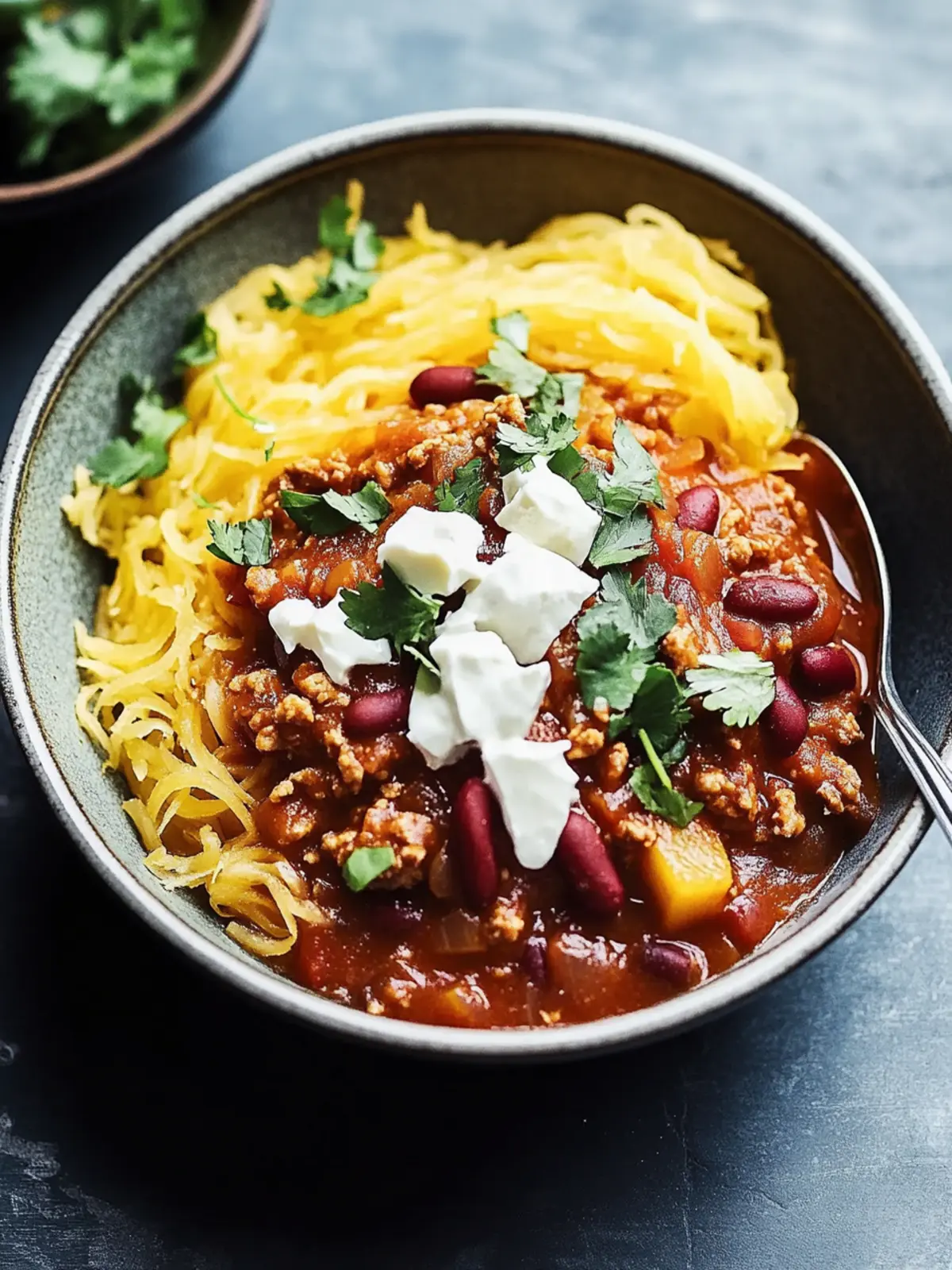 Spiced Turkey Chili with Spaghetti Squash for Cozy Nights 3 Spiced Turkey Chili with Spaghetti Squash for Cozy Nights
