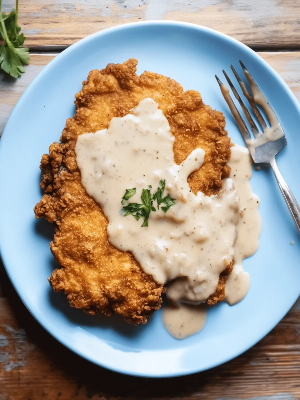 Satisfy Cravings with Chicken Fried Steak and Creamy Gravy 3 Chicken Fried Steak (Breaded Beef Cutlet with Gravy)