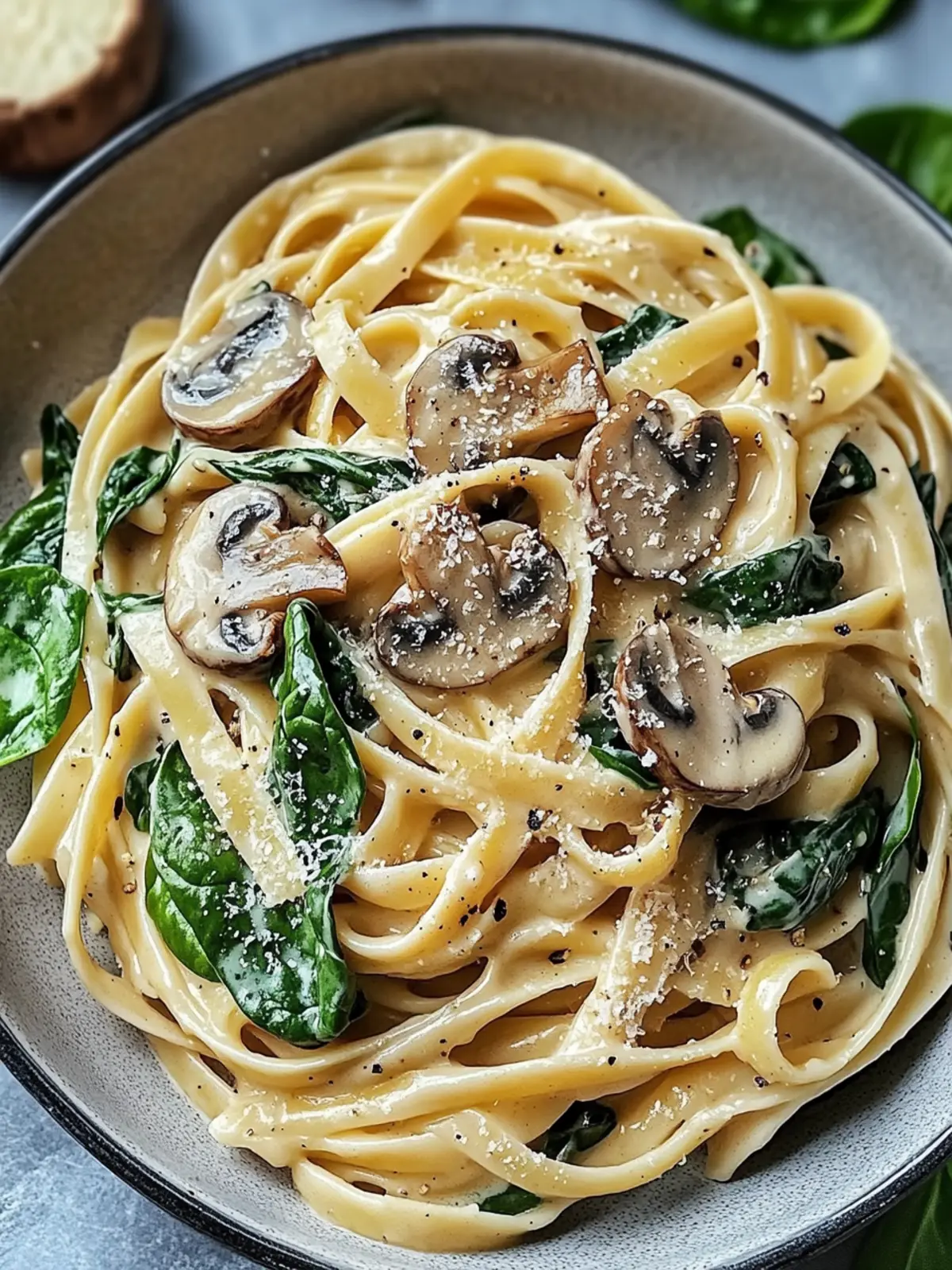 Creamy Spinach Mushroom Pasta Ready in 30 Minutes You'll Love 3 Creamy Spinach Mushroom Pasta Ready in 30 Minutes!