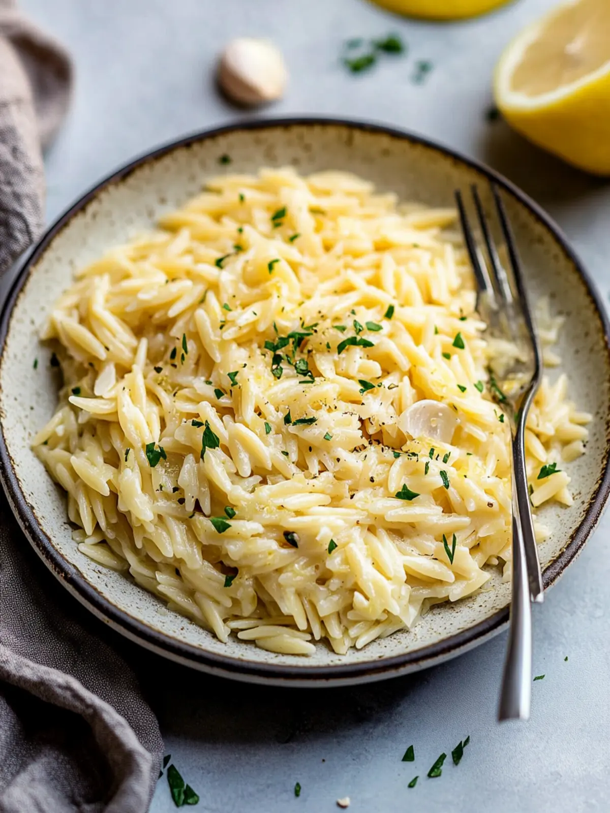 Delicious Lemon Garlic Orzo Small Batch Recipe for Two 3 Lemon Garlic Orzo (Small Batch)