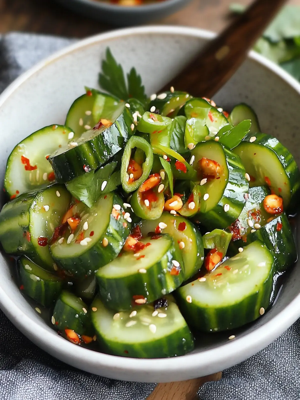 Spicy Asian Cucumber Salad: Crunchy, Zesty Vegan Bliss 3 Spicy Asian Cucumber Salad: Crunchy, Zesty, and Vegan Goodness