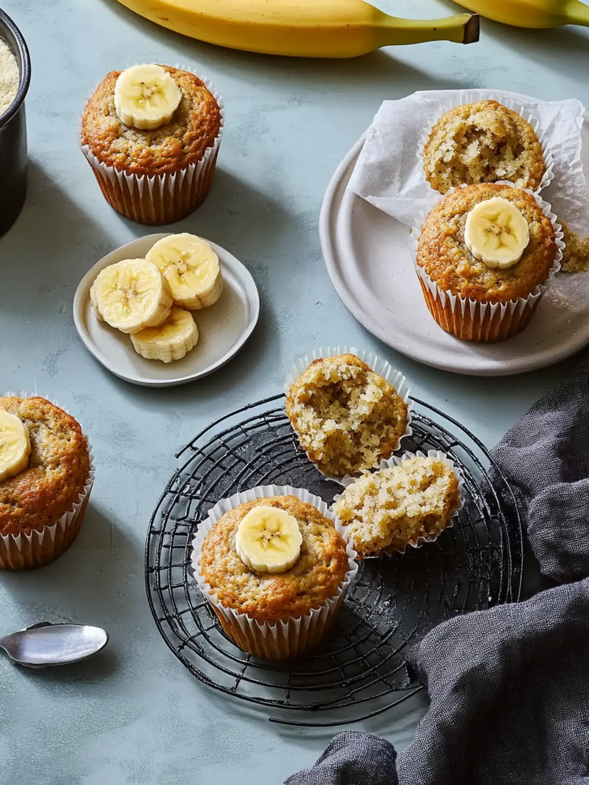 Delicious Banana Muffins Warm from Your Oven in 35 Minutes 2 Banana Muffins