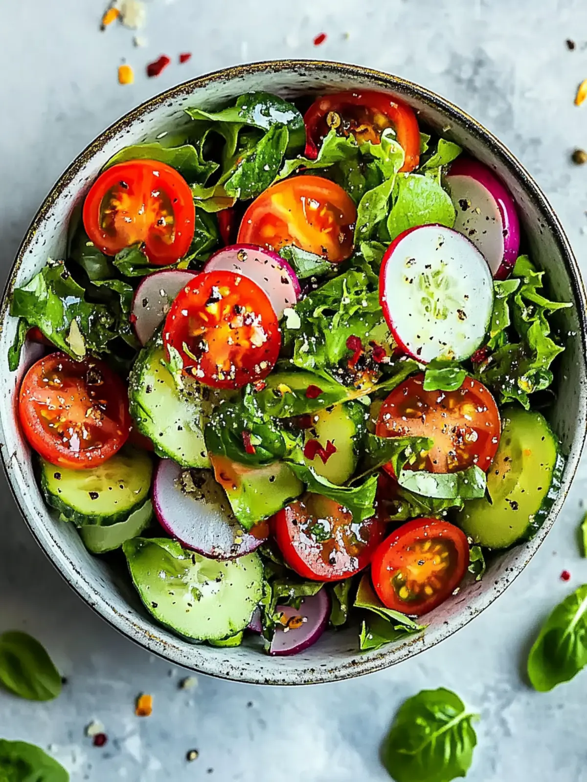 Vibrant Garden Salad with Zesty Dressing for Summer Freshness 4 Garden Salad