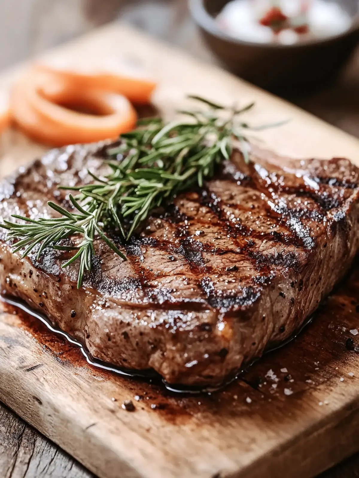Savor Perfectly Grilled Beef Steak with Garlic & Rosemary 3 Steak (Grilled Beef Steak)