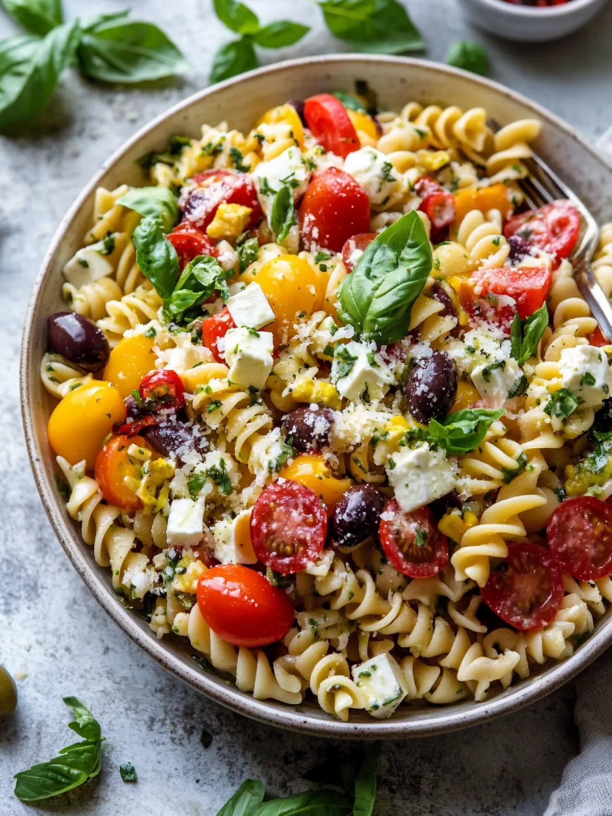 Delicious Greek Olive Pasta Salad That Beats Fast Food Every Time 2 Greek Olive Pasta Salad.