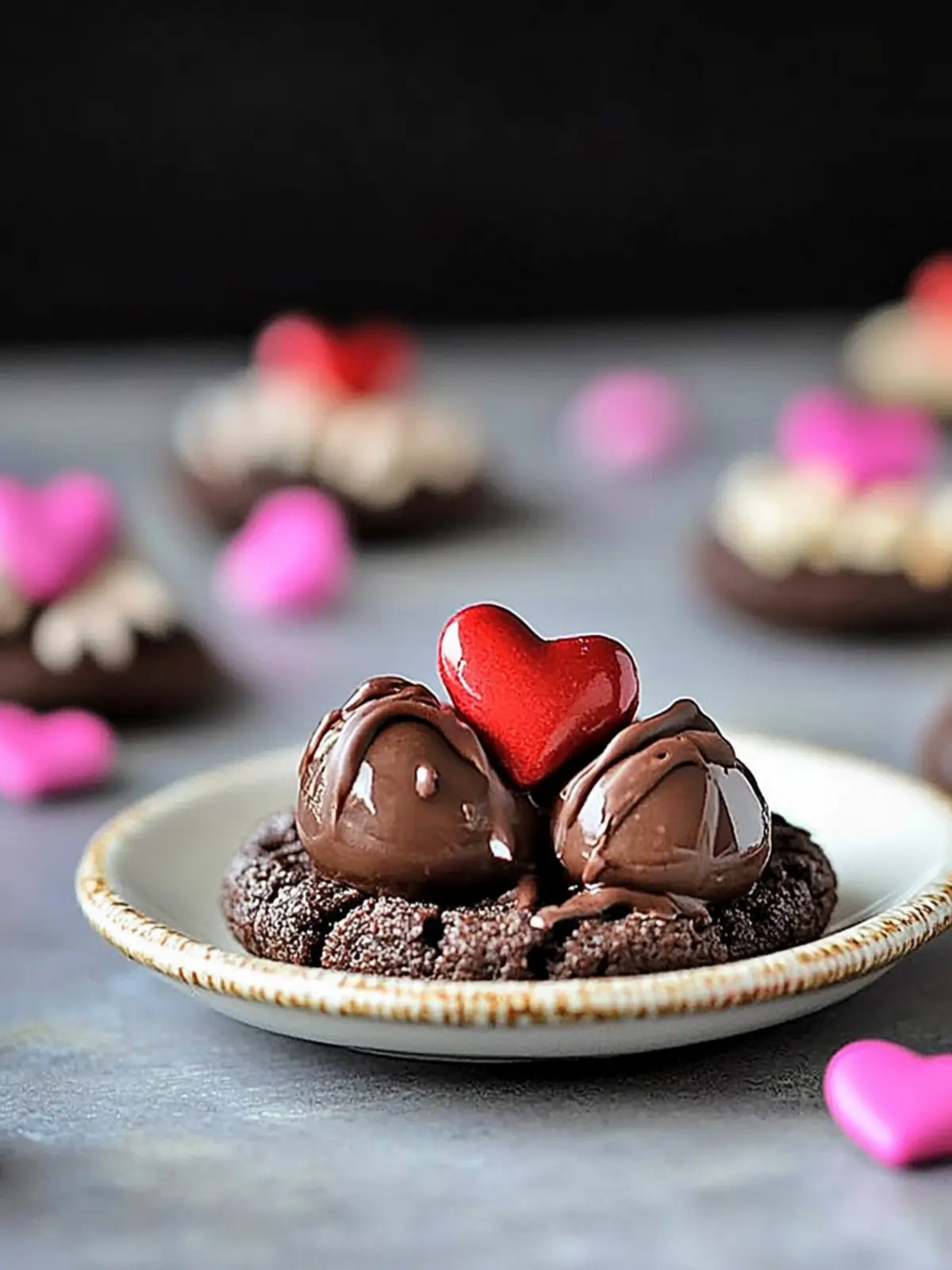 Chocolate Valentine Kiss Cookies: Sweet Love in Every Bite 2 Chocolate Valentine Kiss Cookies