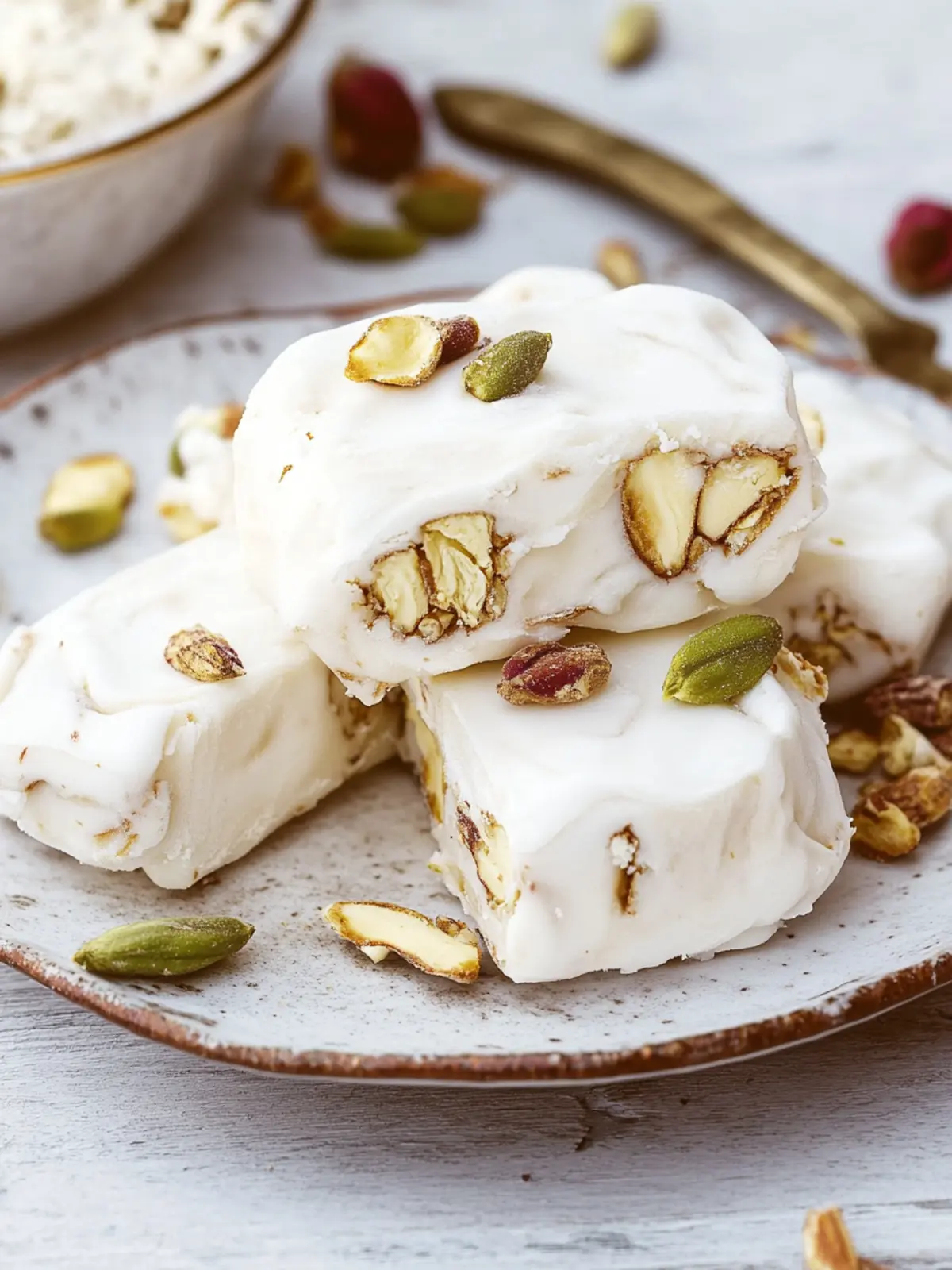 Delicious Gaz (Persian Nougat) with Pistachios Recipe You’ll Love 5 Gaz (Persian Nougat)
