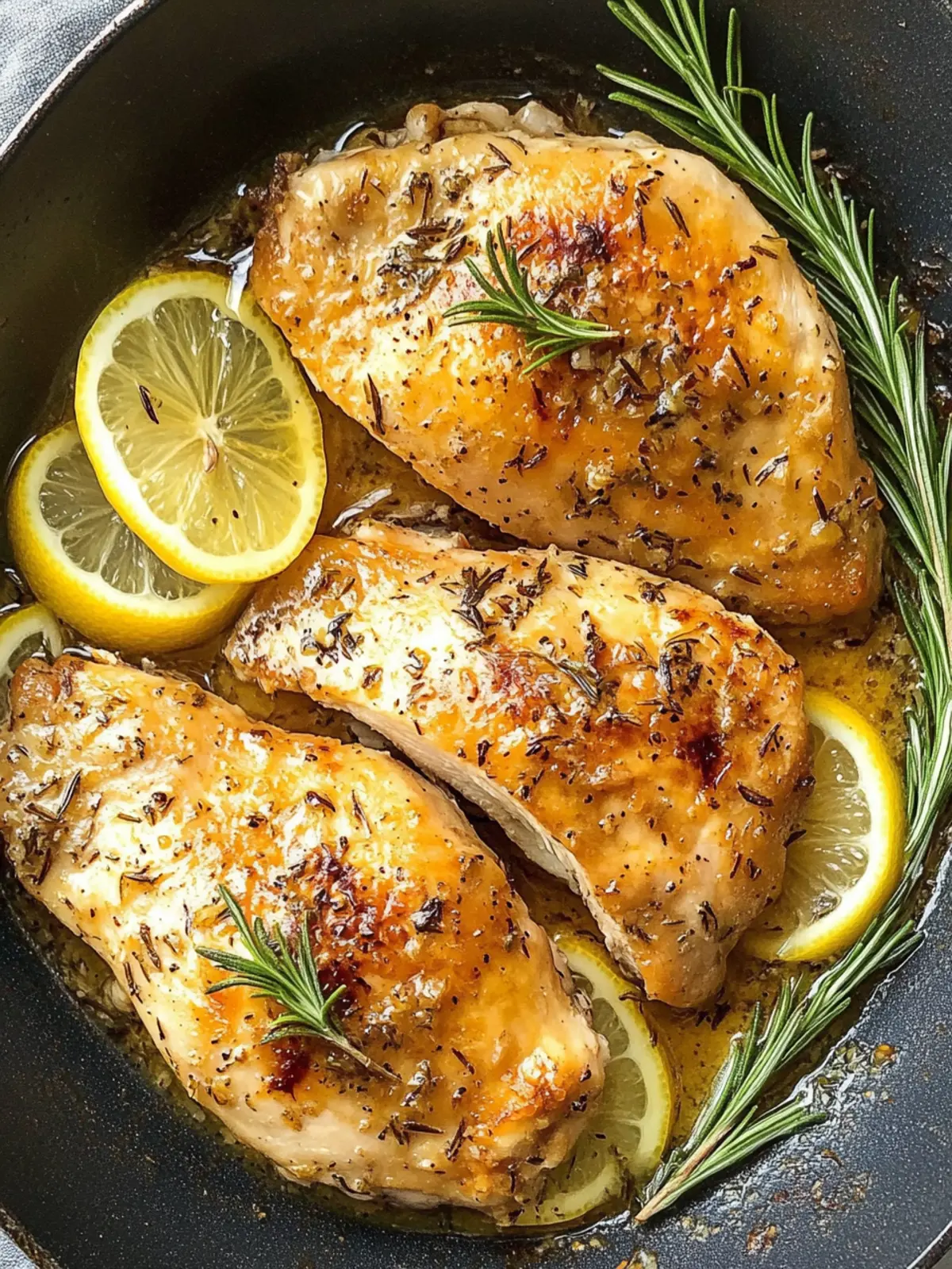 Zesty Lemon Rosemary Chicken in Just 20 Minutes! 2 Lemon Rosemary Chicken