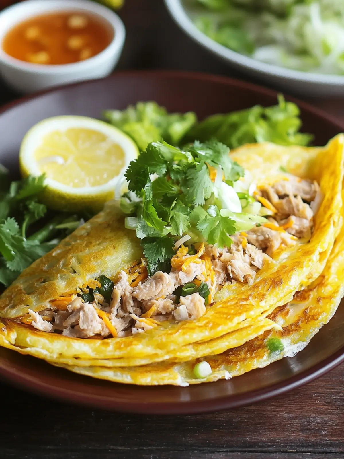 Crispy Vietnamese Bánh Xèo: Your New Favorite Pancake Delight 2 Vietnamese Bánh Xèo (Sizzling Pancake)