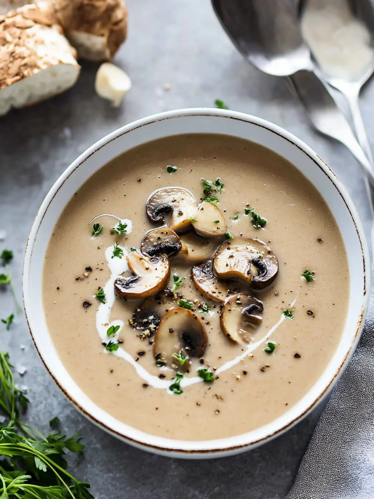 Creamy Mushroom Soup Recipe – Comfort in Every Spoonful 4 Mushroom Soup