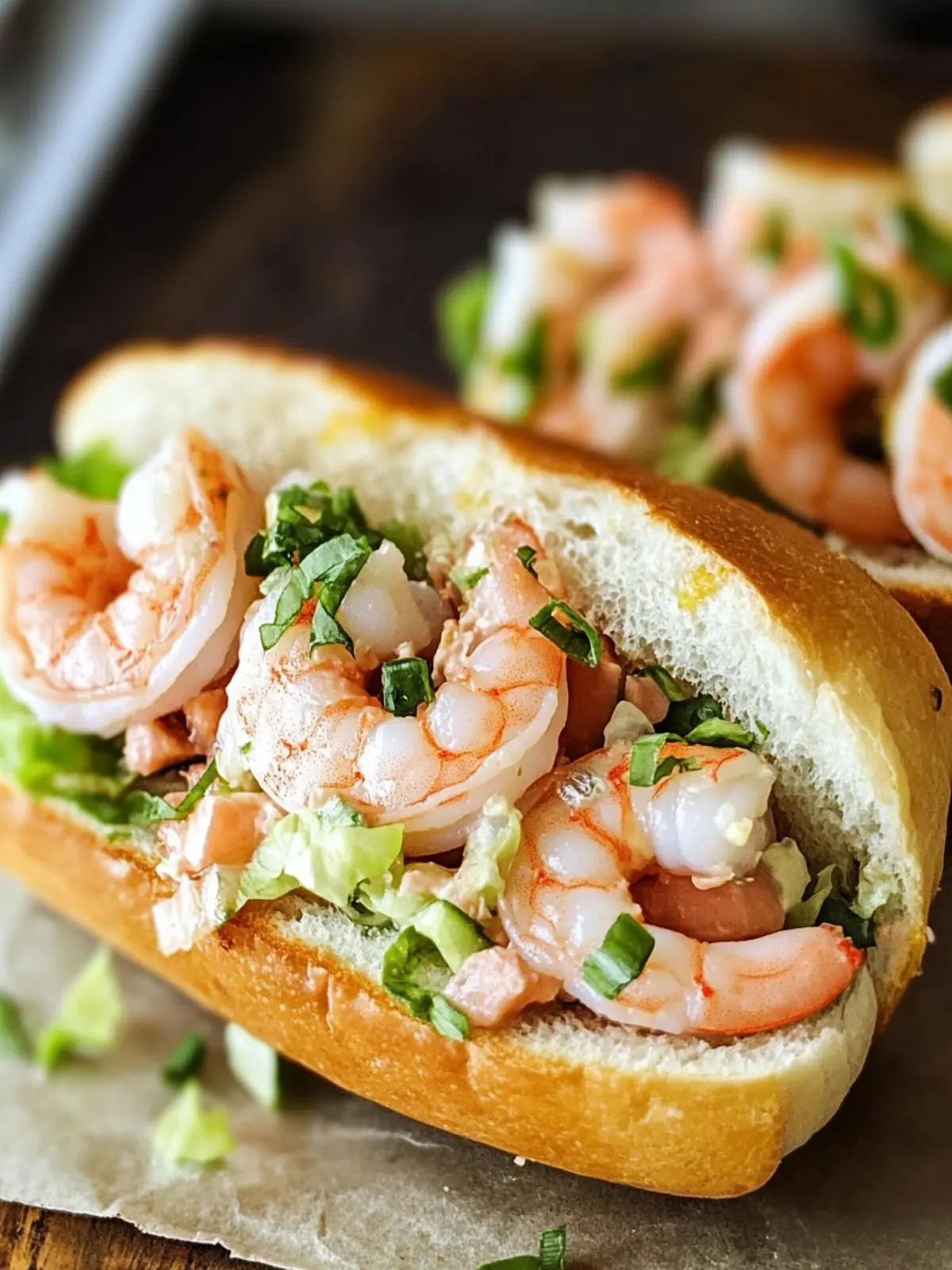 Savory Shrimp Roll Sandwich: A Zesty Homemade Delight 3 Shrimp Roll Sandwich
