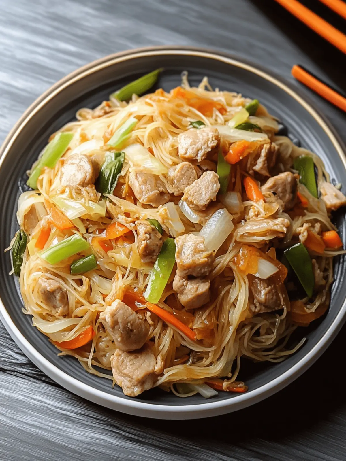 Delicious Filipino Pancit Bihon: Your New Family Favorite! 4 Filipino Pancit Bihon (Stir Fried Rice Noodles)