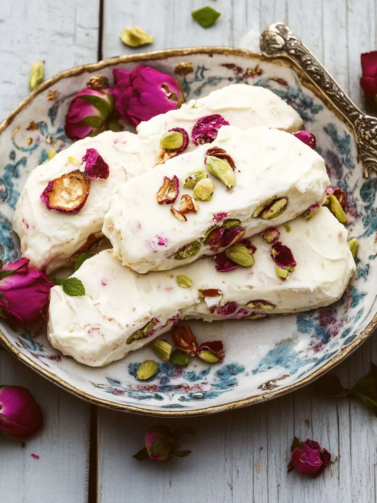 Delicious Gaz (Persian Nougat) with Pistachios Recipe You’ll Love 4 Gaz (Persian Nougat)