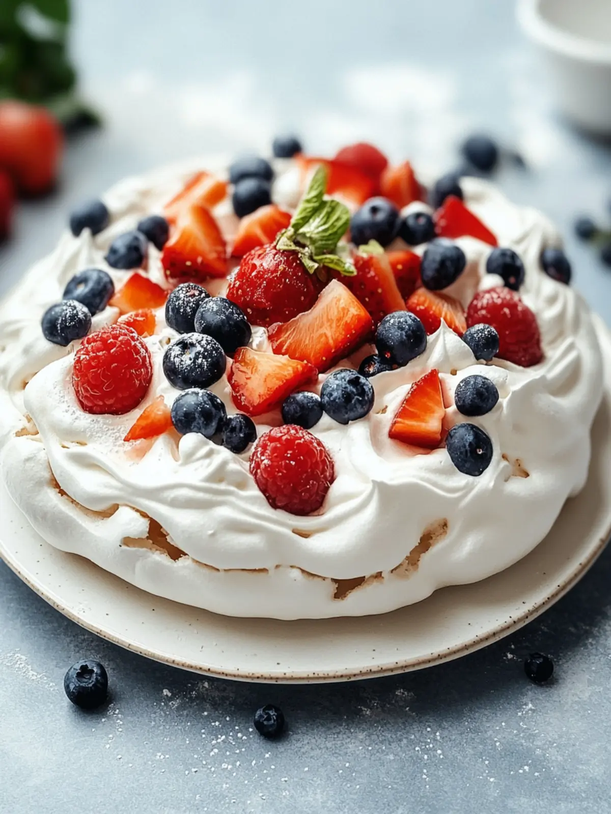 Delicious Australian Pavlova: The Ultimate Meringue Dessert with Fruit 2 Australian Pavlova (Meringue Dessert with Fruit)