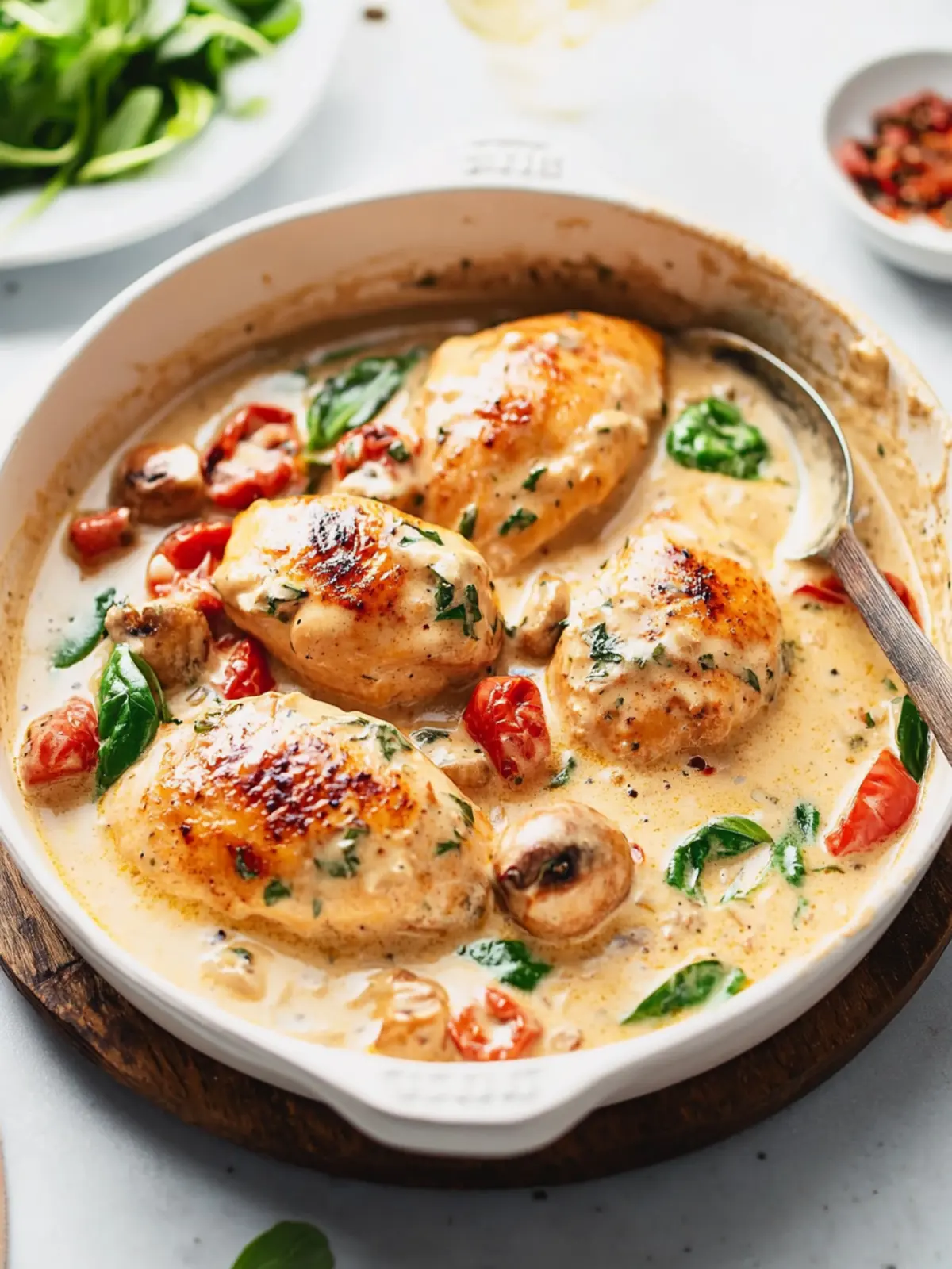 Creamy Tuscan Chicken - Quick and Irresistibly Delicious! 4 Creamy Tuscan Chicken (Easy 30-Minute Recipe!)
