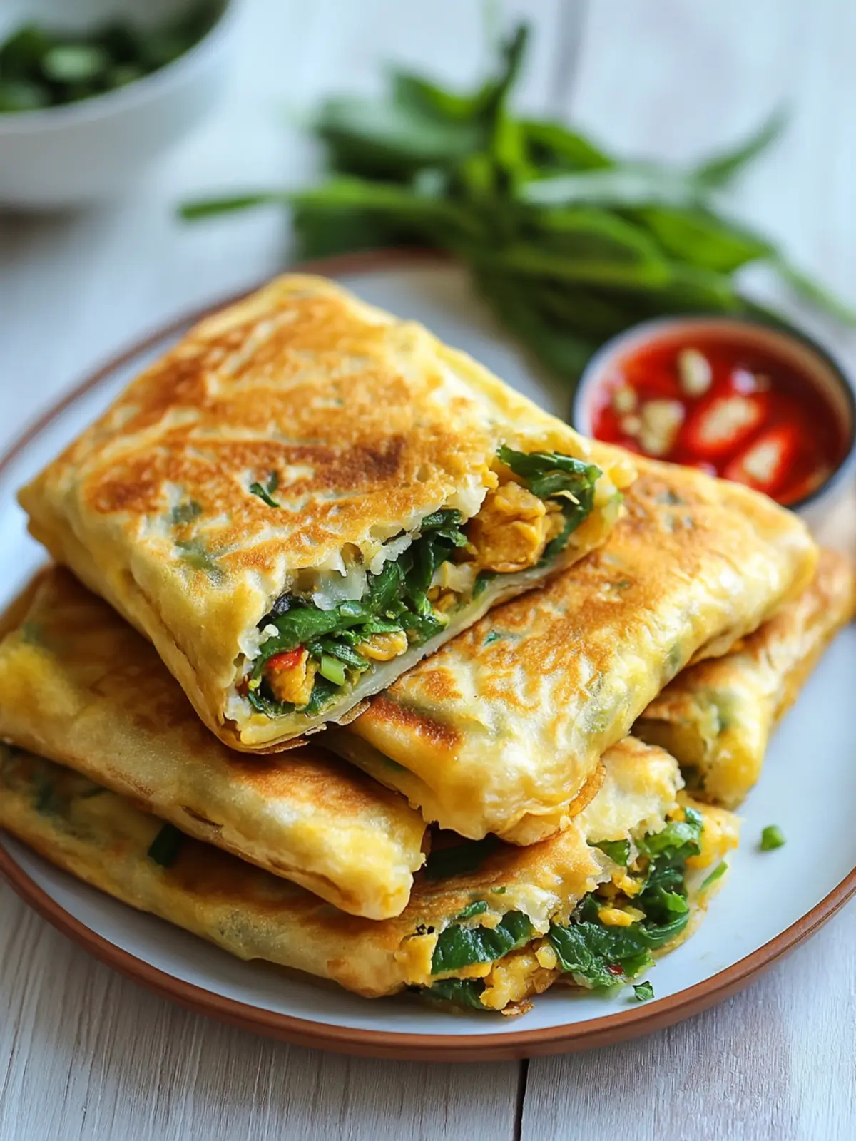 Indonesian Martabak Telur: Savory Stuffed Pancake Delight 5 Indonesian Martabak Telur (Stuffed Pancake)
