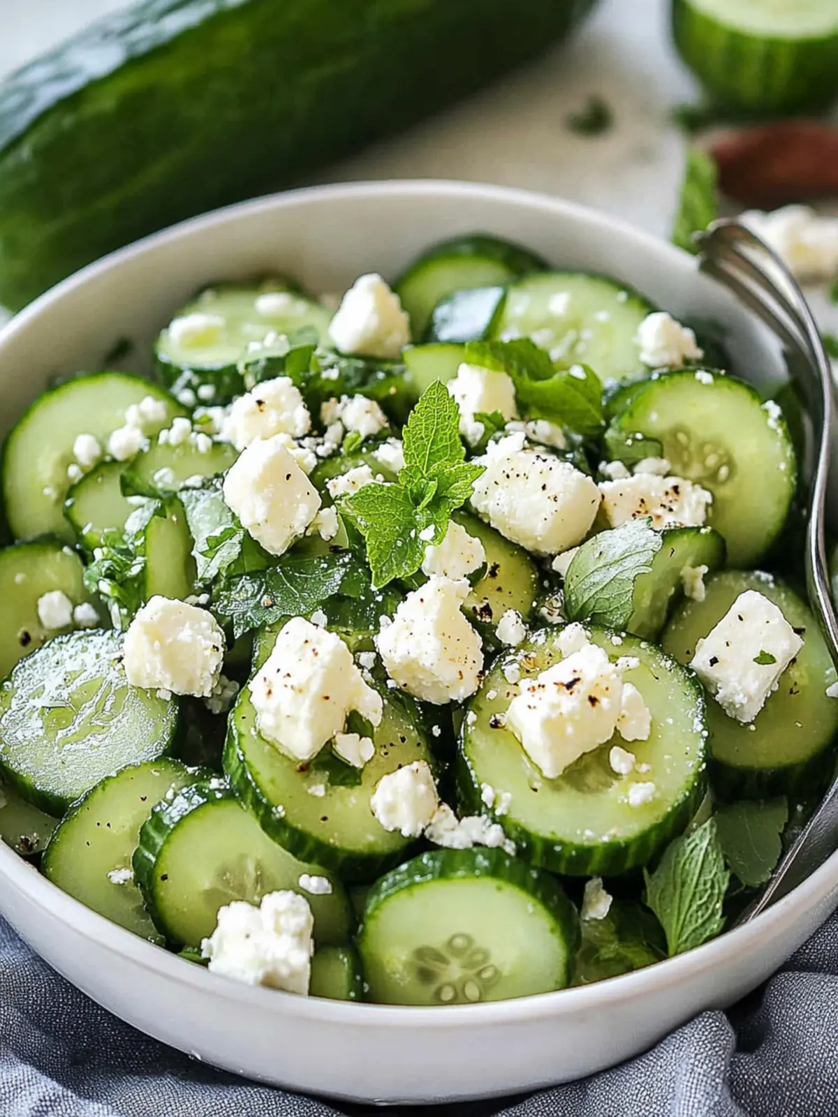 Crispy Cucumber Feta Salad: Your Refreshing Summer Sidekick 4 Cucumber Feta Salad