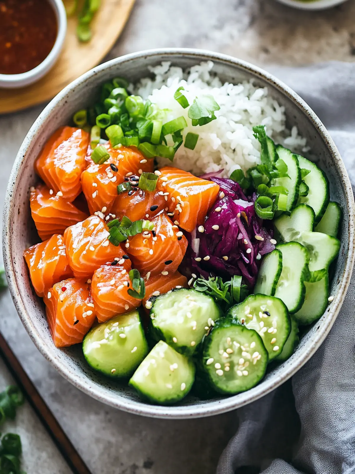Delicious Salmon Poke Bowl You Can Customize Your Way 4 Salmon Poke Bowl