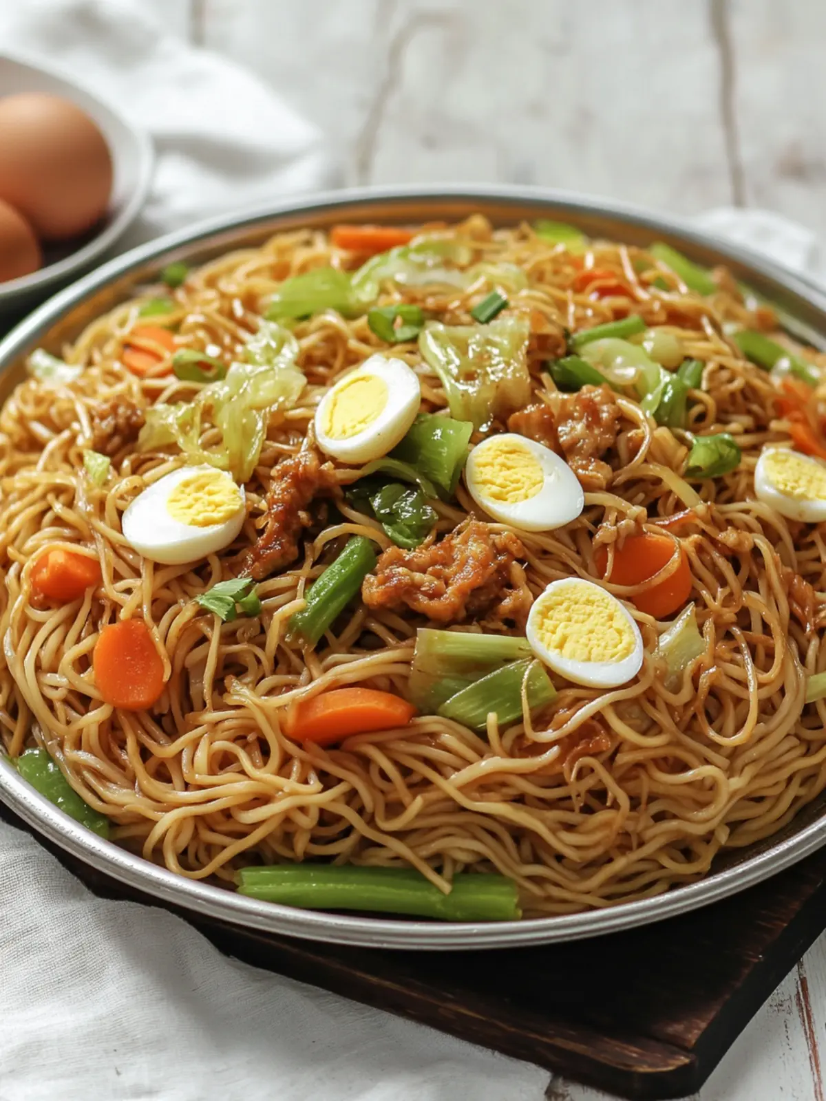 Irresistible Filipino Pancit Canton: Your New Stir Fry Favorite 2 Filipino Pancit Canton (Stir Fried Egg Noodles)