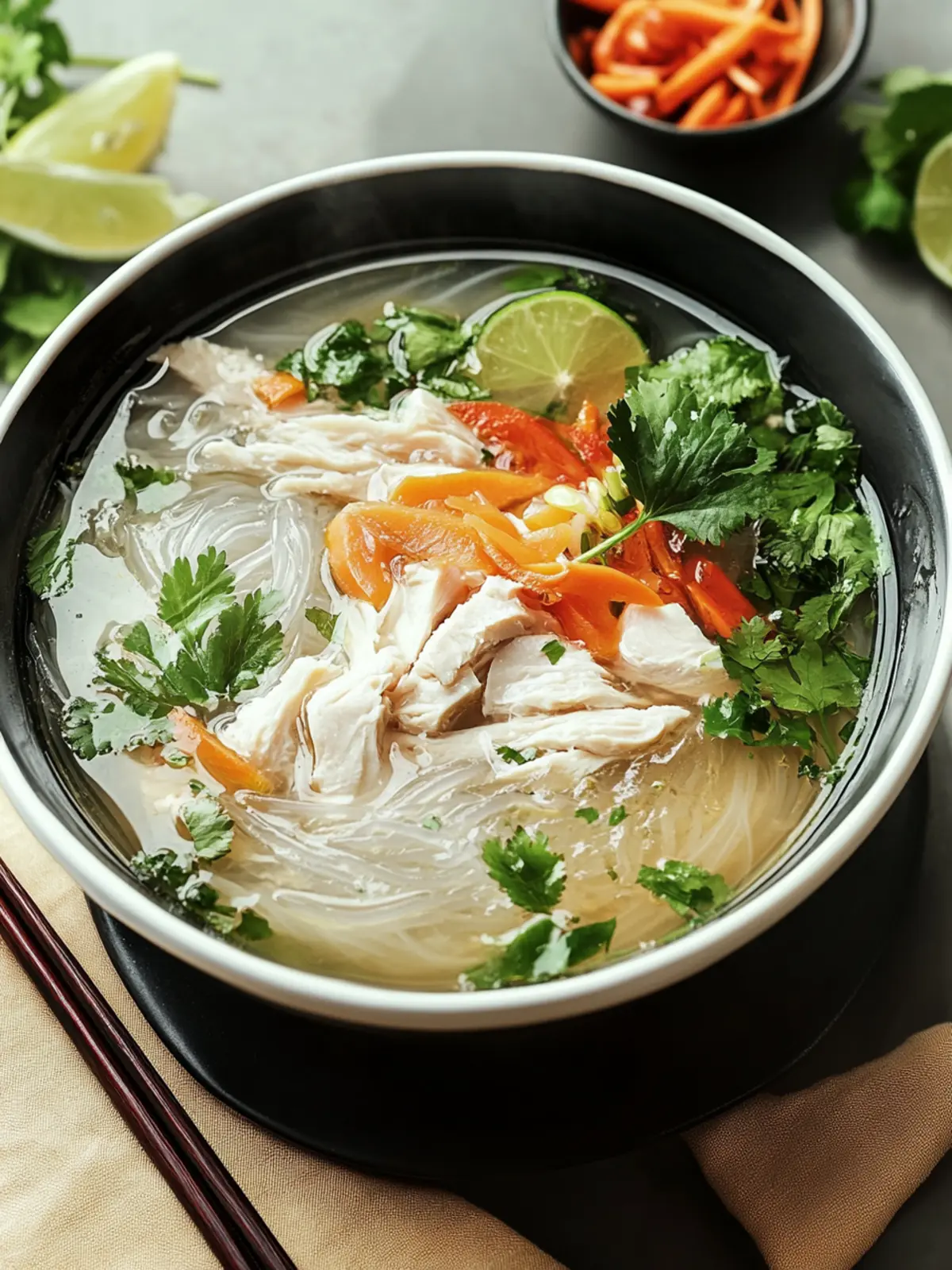 Cozy Up with Vietnamese Miến Gà Chicken Glass Noodle Soup 4 Vietnamese Miến Gà (Chicken Glass Noodle Soup)