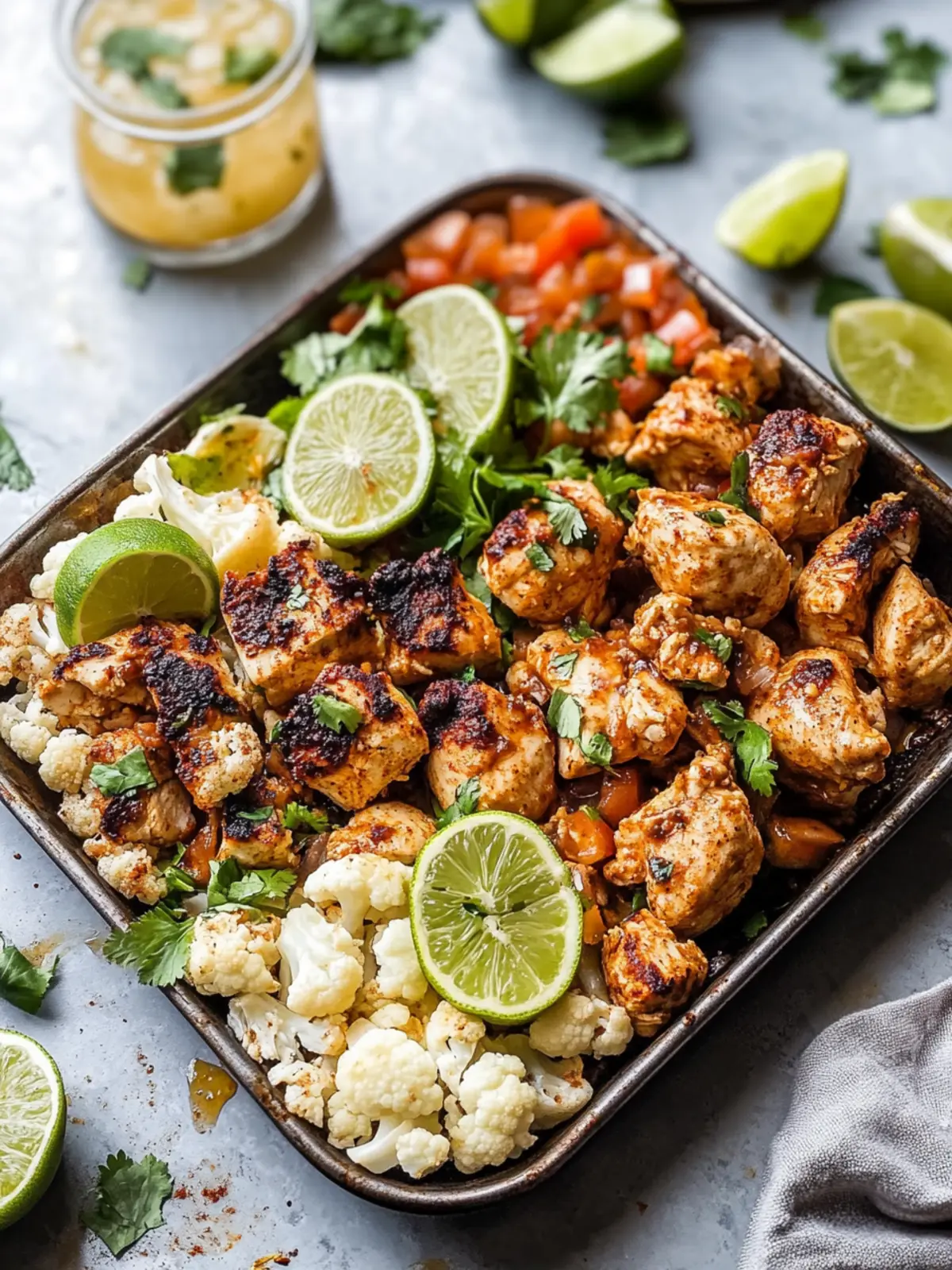 Delicious Sheet Pan Cauliflower & Chicken Street Taco Bowls 4 Sheet Pan Cauliflower & Chicken Street Taco Bowls