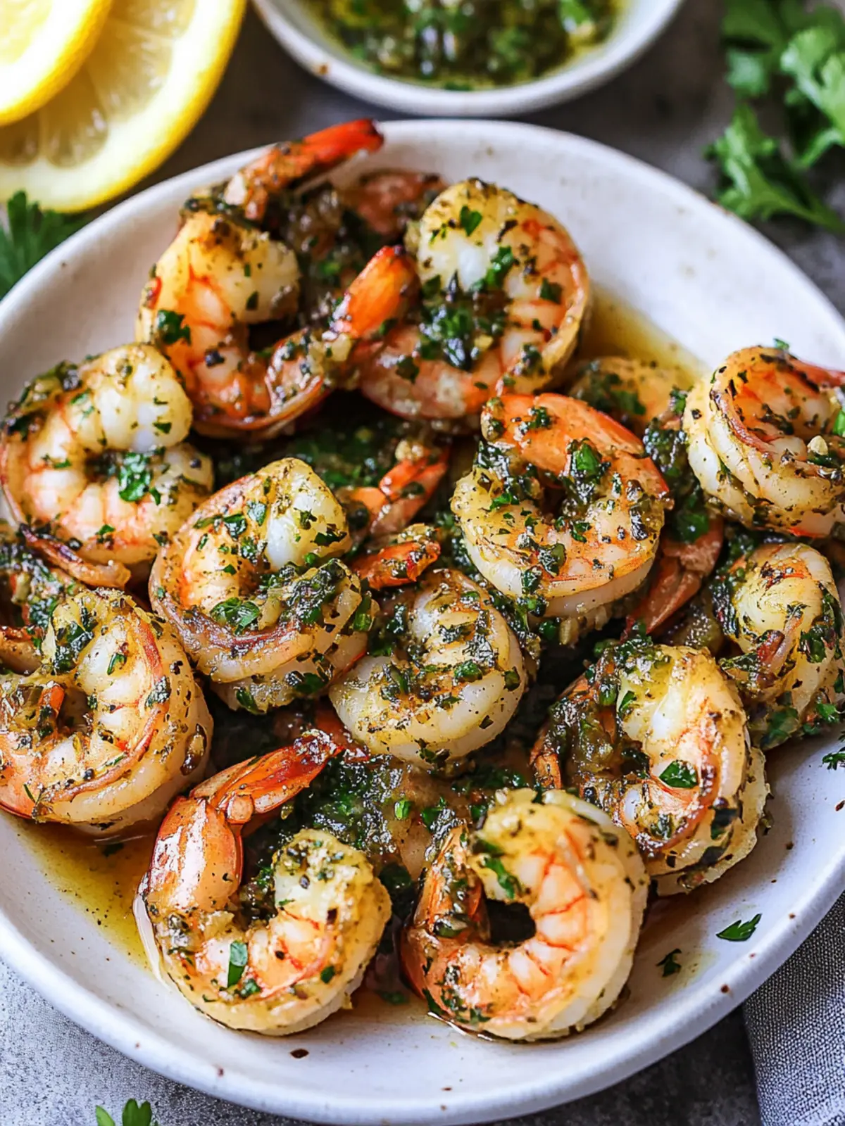 Savory Pan Seared Chimichurri Shrimp for Quick Dinners 4 Pan Seared Chimichurri Shrimp