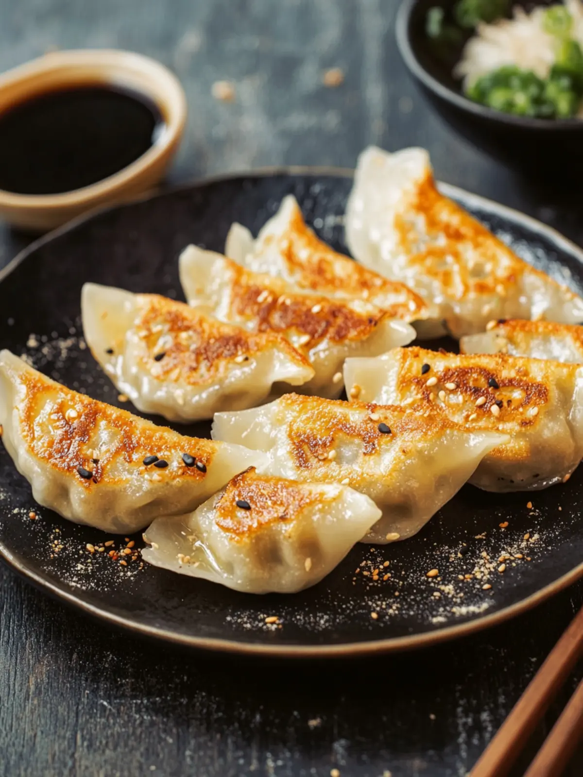 Savory Japanese Gyoza Dumplings: Easy Homemade Delight 4 Japanese Gyoza (Dumplings)