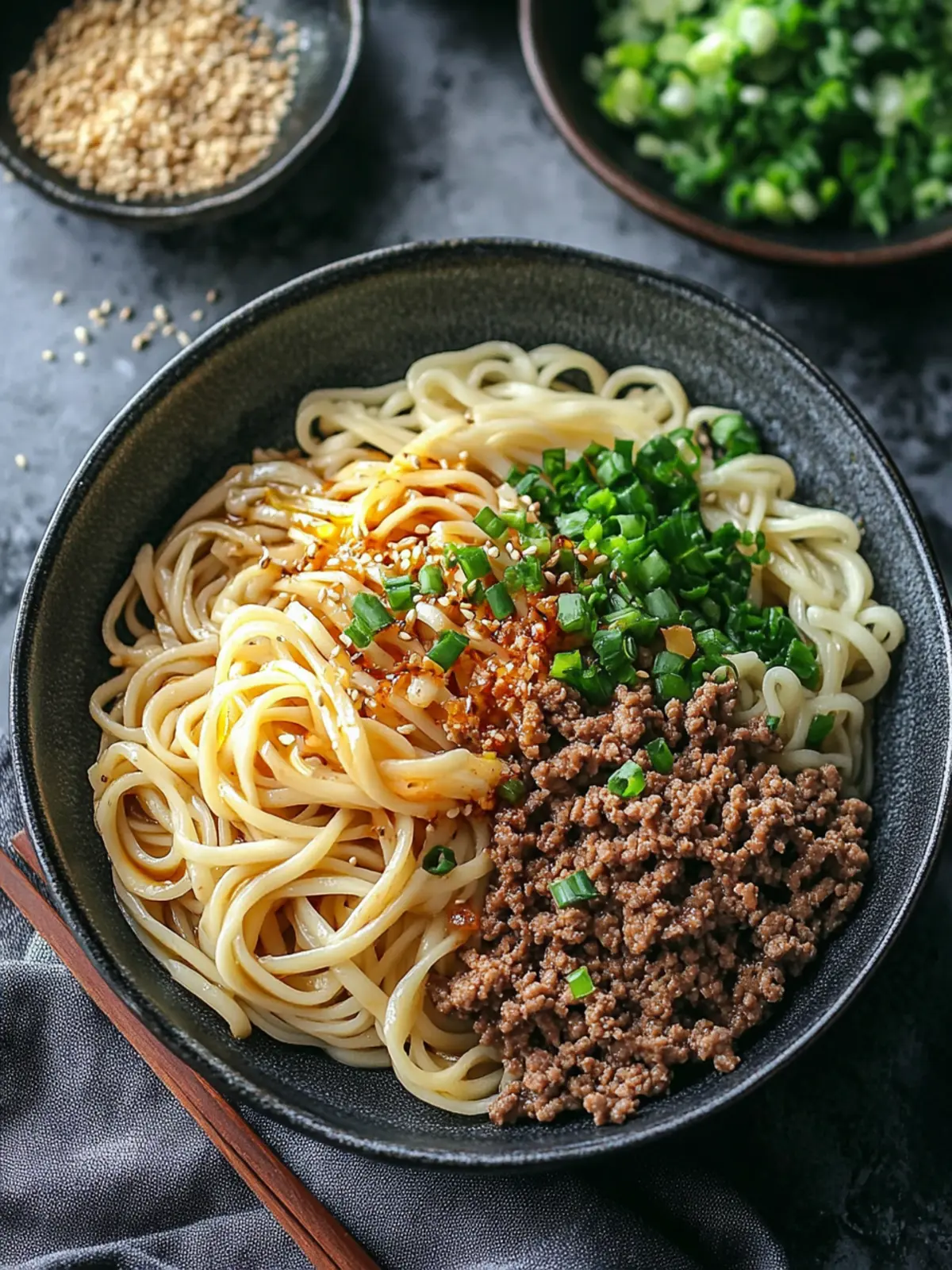 Savory Asian Ground Beef Noodles in One Quick Pot 5 Asian Ground Beef Noodles