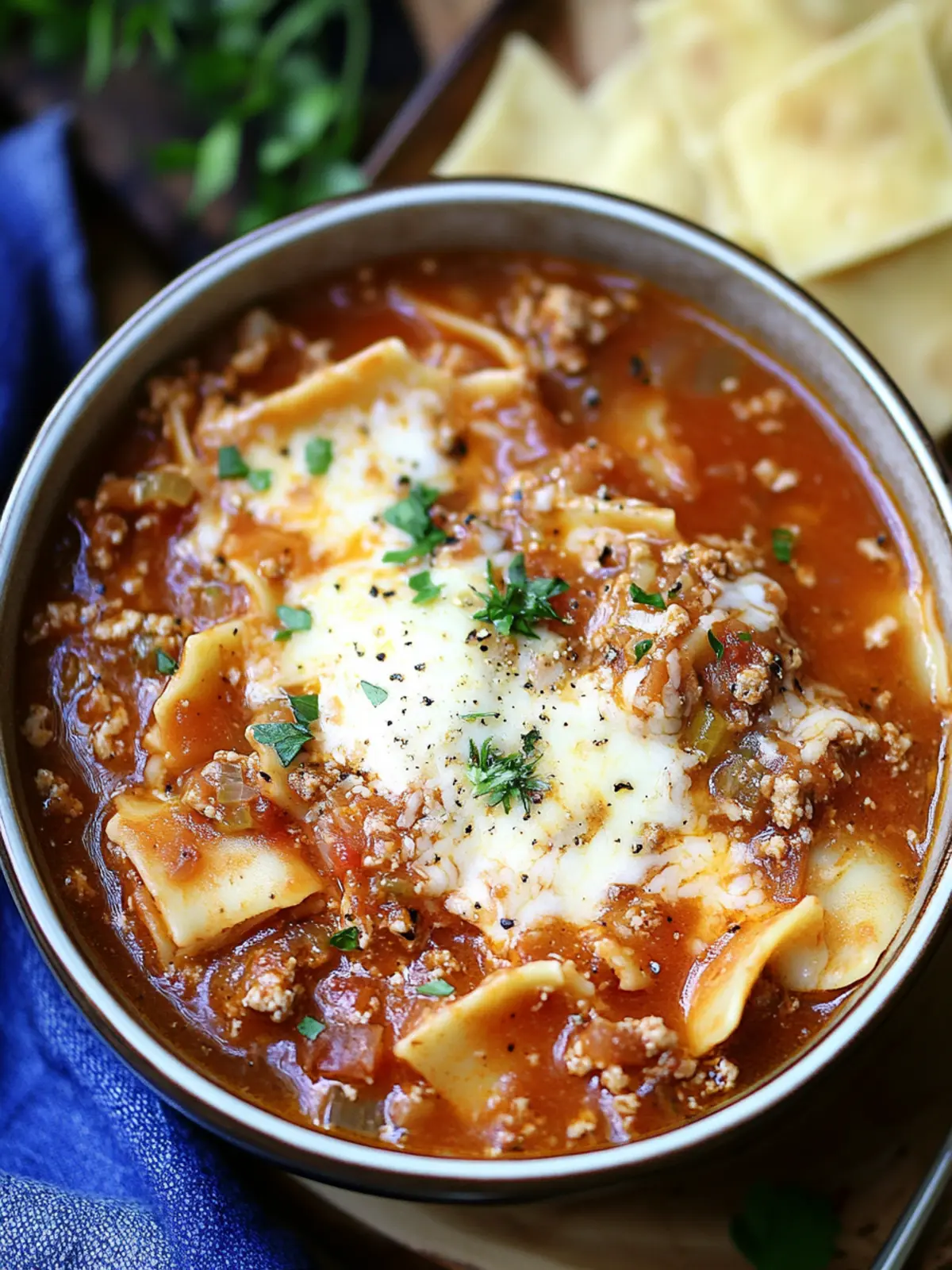 Hearty Lasagna Soup Ready in 30 Minutes for Cozy Nights 3 Lasagna Soup
