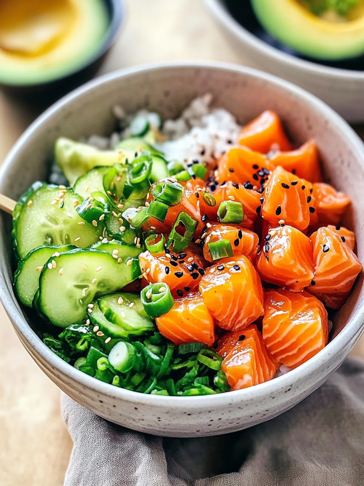 Delicious Salmon Poke Bowl You Can Customize Your Way 2 Salmon Poke Bowl