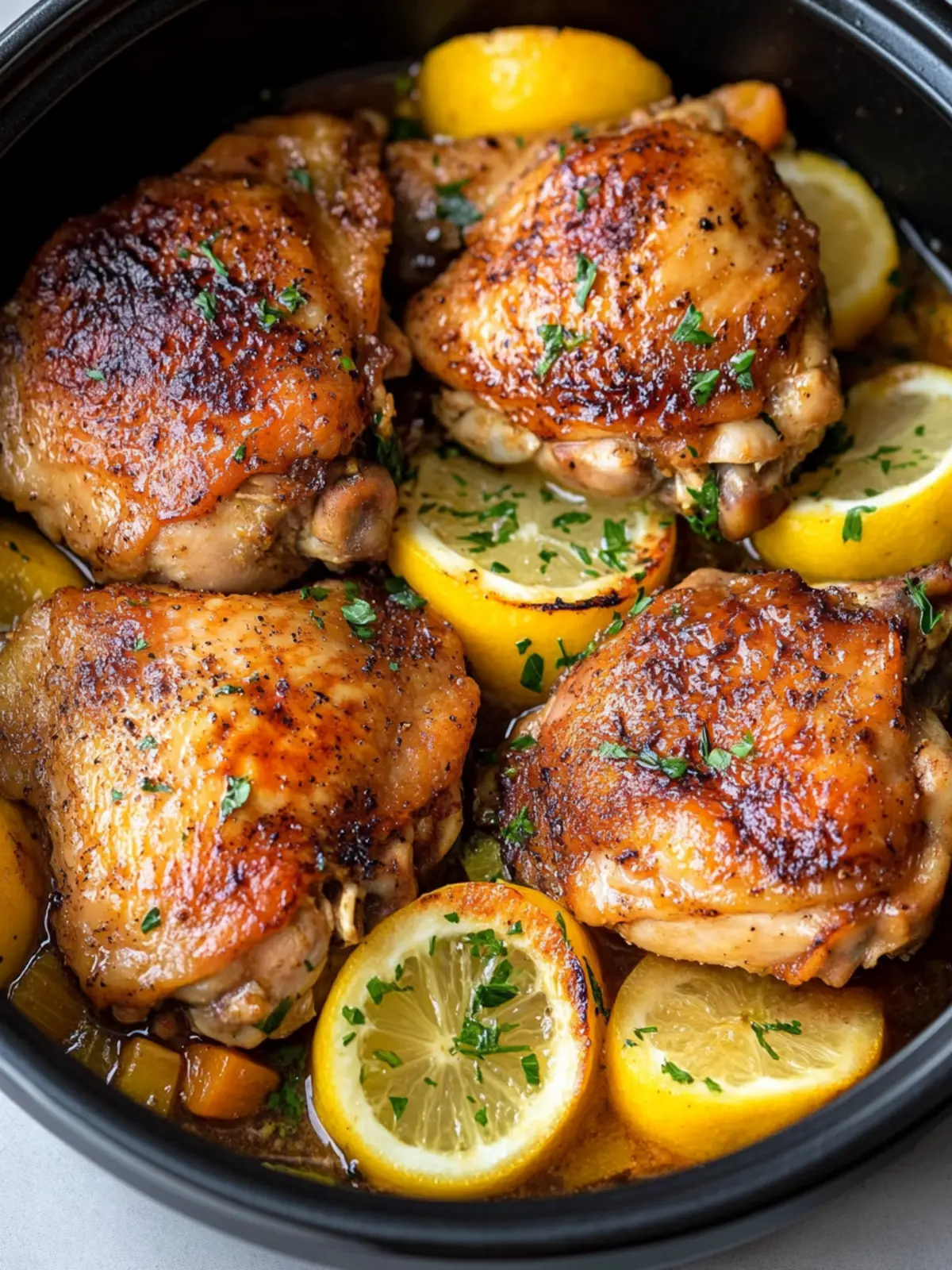 Savory Slow Cooker Chicken Thighs with Root Vegetables Delight 2 Slow Cooker Chicken Thighs