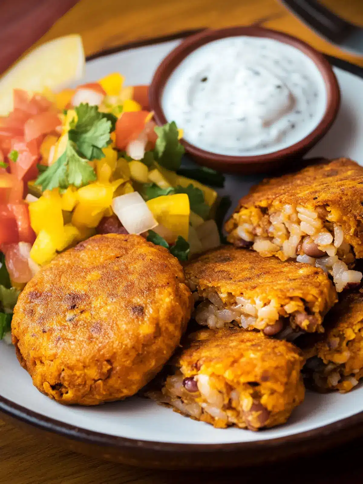 Crispy Peruvian Tacu Tacu: Comfort in Every Bite 5 Peruvian Tacu Tacu (Rice and Bean Patties)