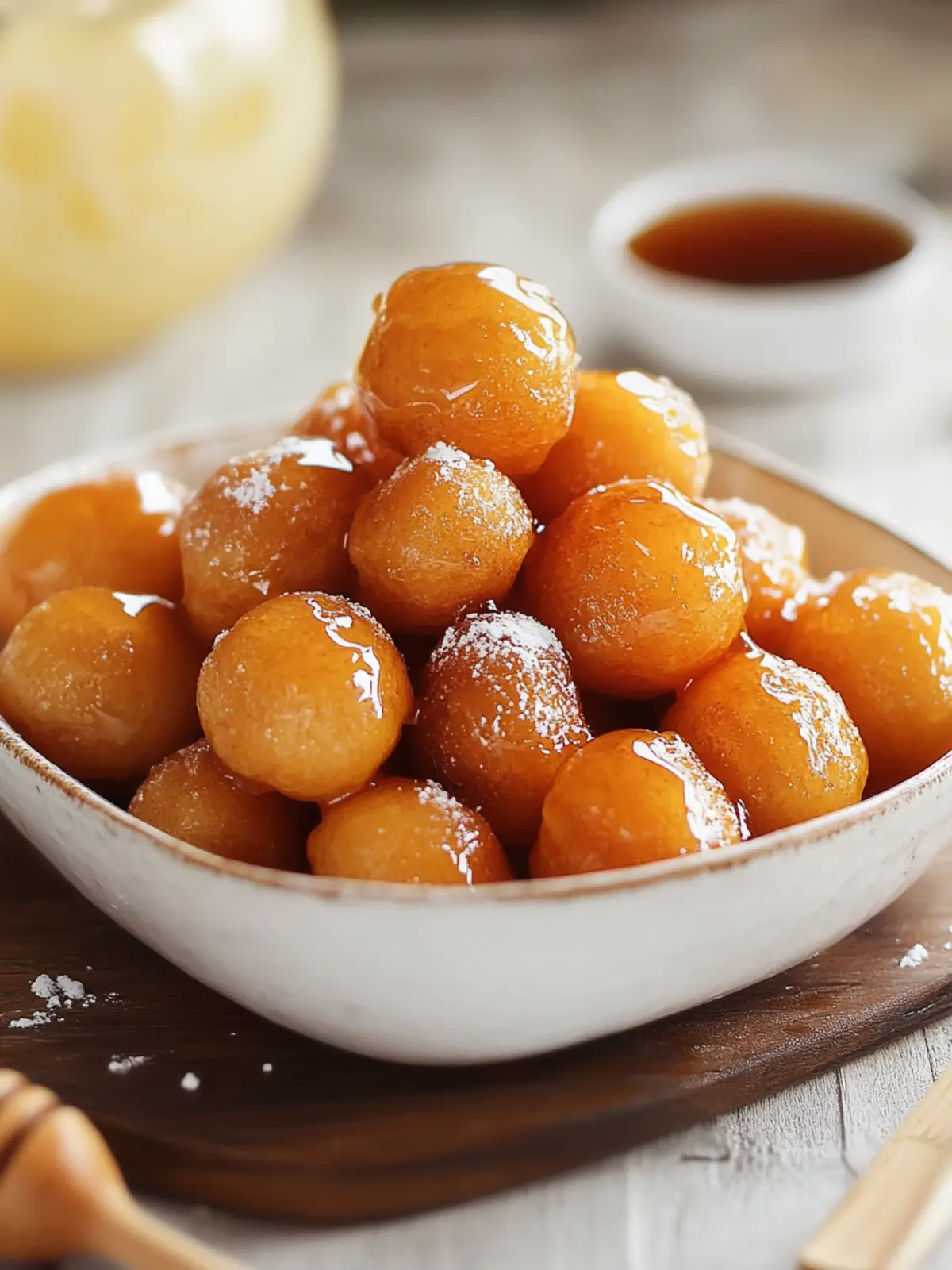 Delightful Greek Loukoumades: Homemade Honey Doughnuts Magic 4 Greek Loukoumades (Honey Doughnuts)