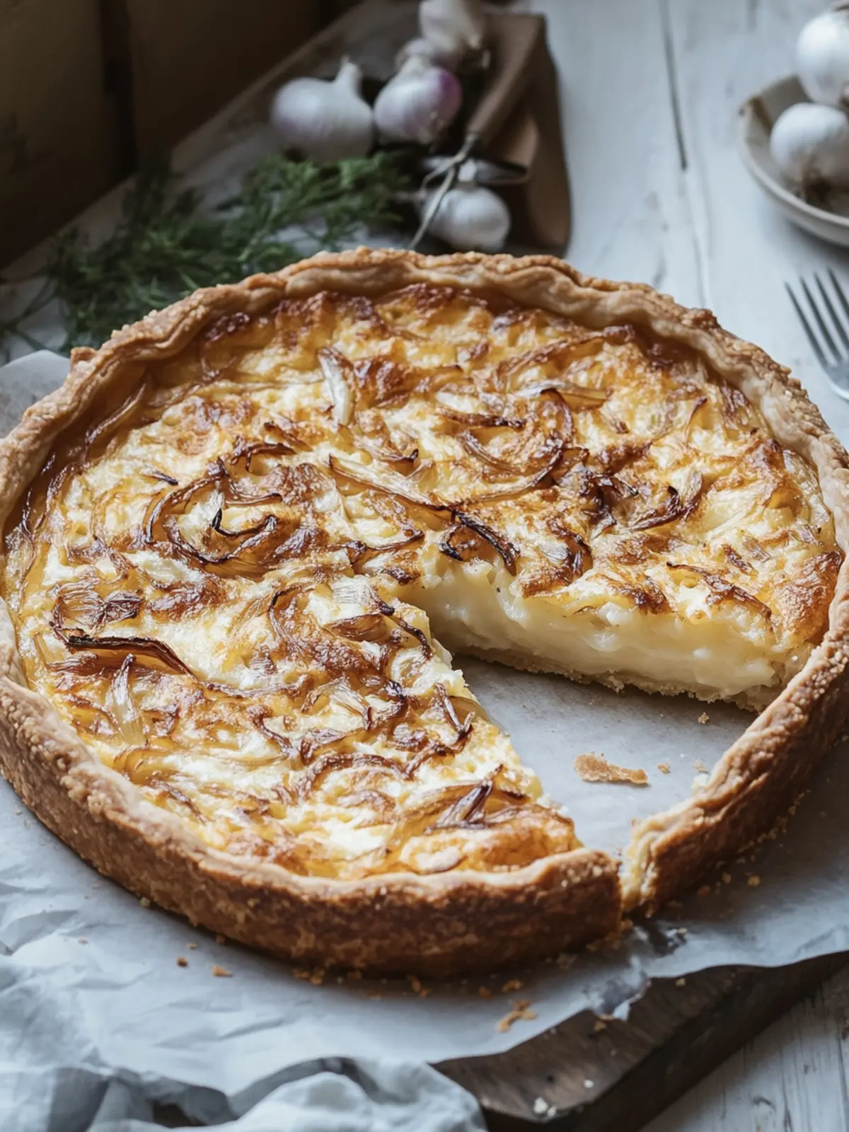 Savory German Zwiebelkuchen: Indulge in Comfort Food Bliss 4 German Zwiebelkuchen (Onion Tart)