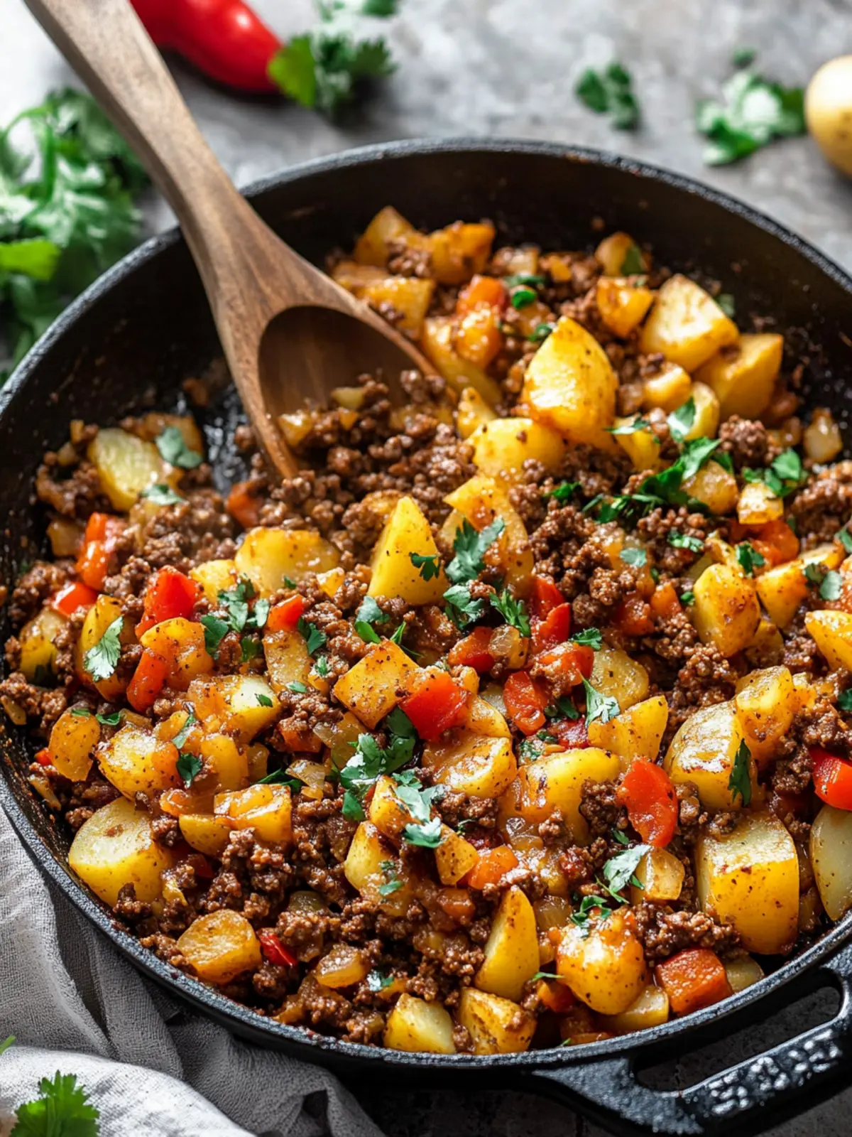 Mexican Ground Beef and Potato Skillet Everyone Will Love 5 Mexican Ground Beef and Potato Skillet
