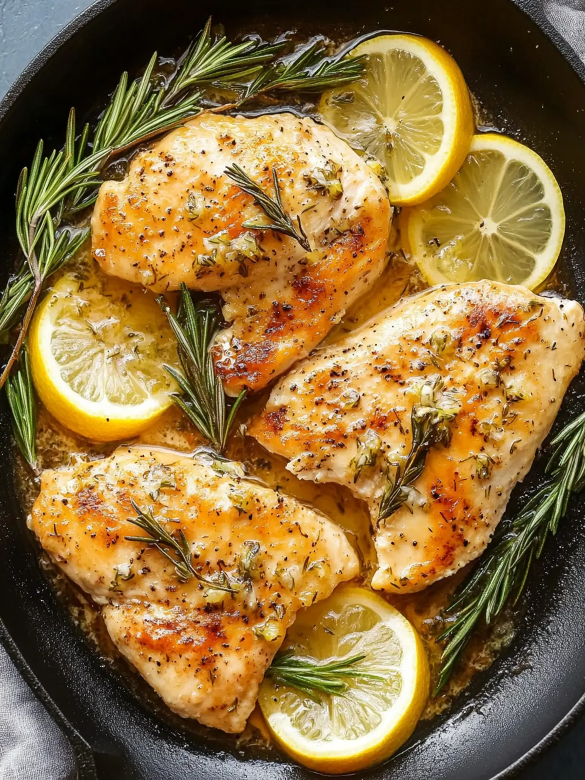 Zesty Lemon Rosemary Chicken in Just 20 Minutes! 3 Lemon Rosemary Chicken