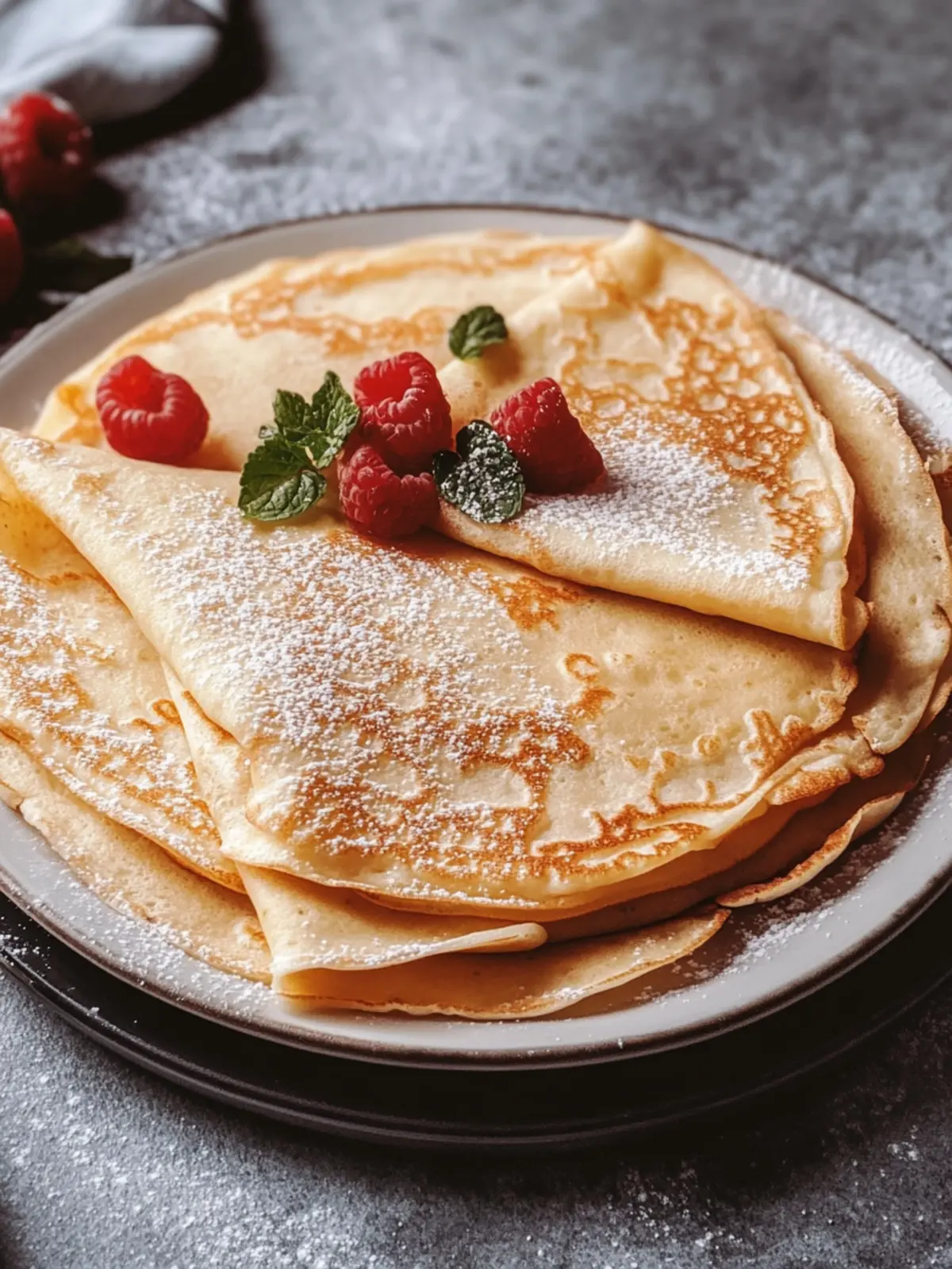Delicious French Crêpes: Sweet or Savory Pancake Magic 4 French Crêpes (Thin Pancakes)