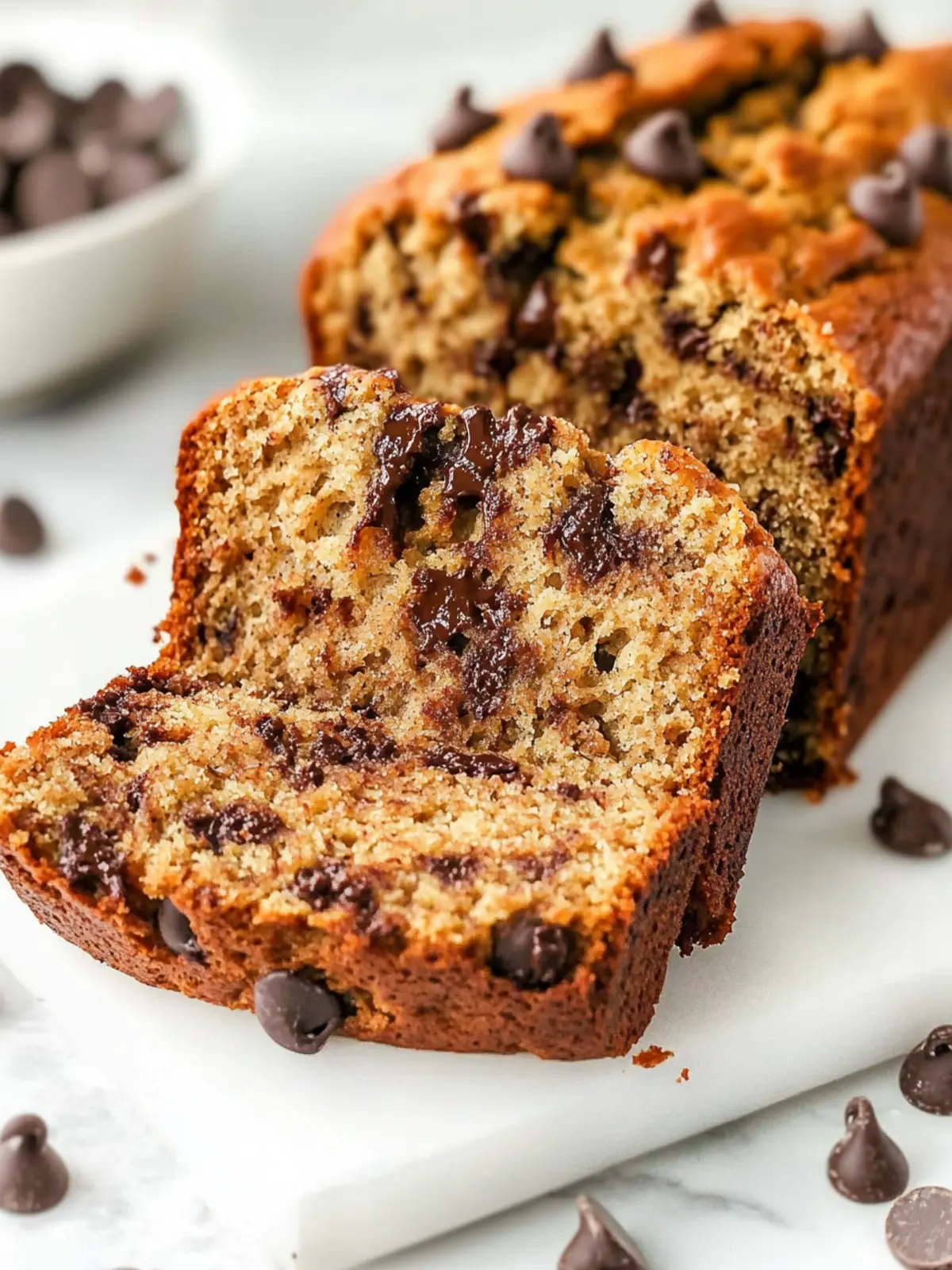 Moist Chocolate Chip Banana Bread That's Irresistibly Easy 3 Chocolate Chip Banana Bread