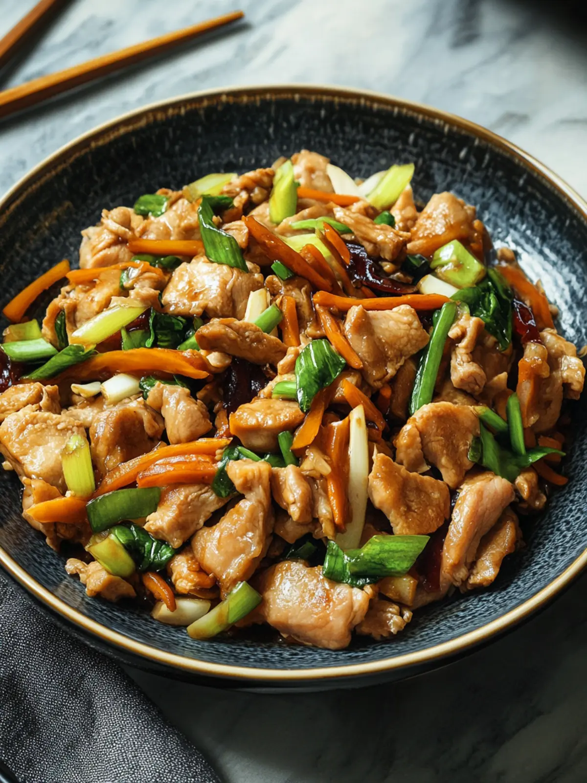 Mouthwatering Chinese Moo Shu Pork: Quick Stir-Fry Delight 5 Chinese Moo Shu Pork (Stir-Fried Pork with Vegetables)