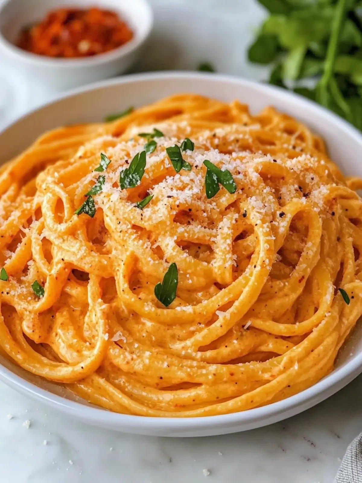 Creamy Red Pepper Alfredo Pasta: Quick, Comforting Delight 3 Creamy Red Pepper Alfredo Pasta