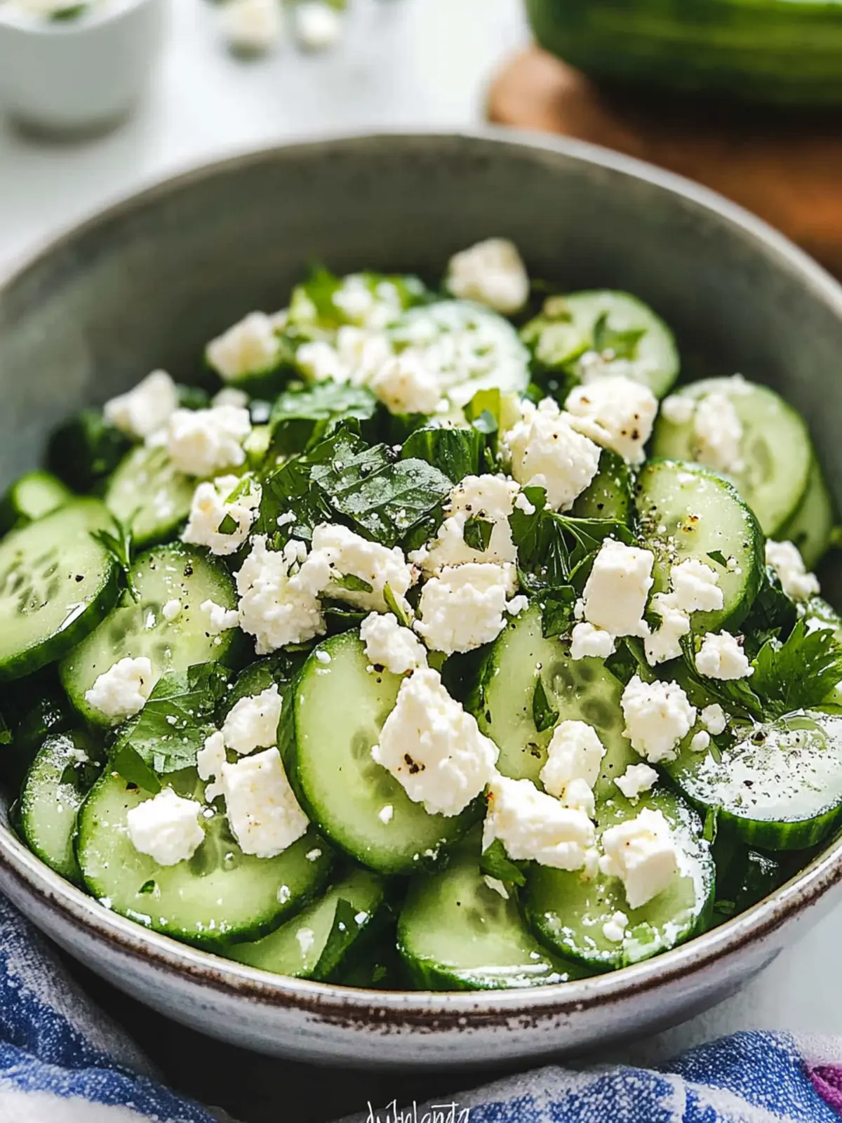 Crispy Cucumber Feta Salad: Your Refreshing Summer Sidekick 3 Cucumber Feta Salad