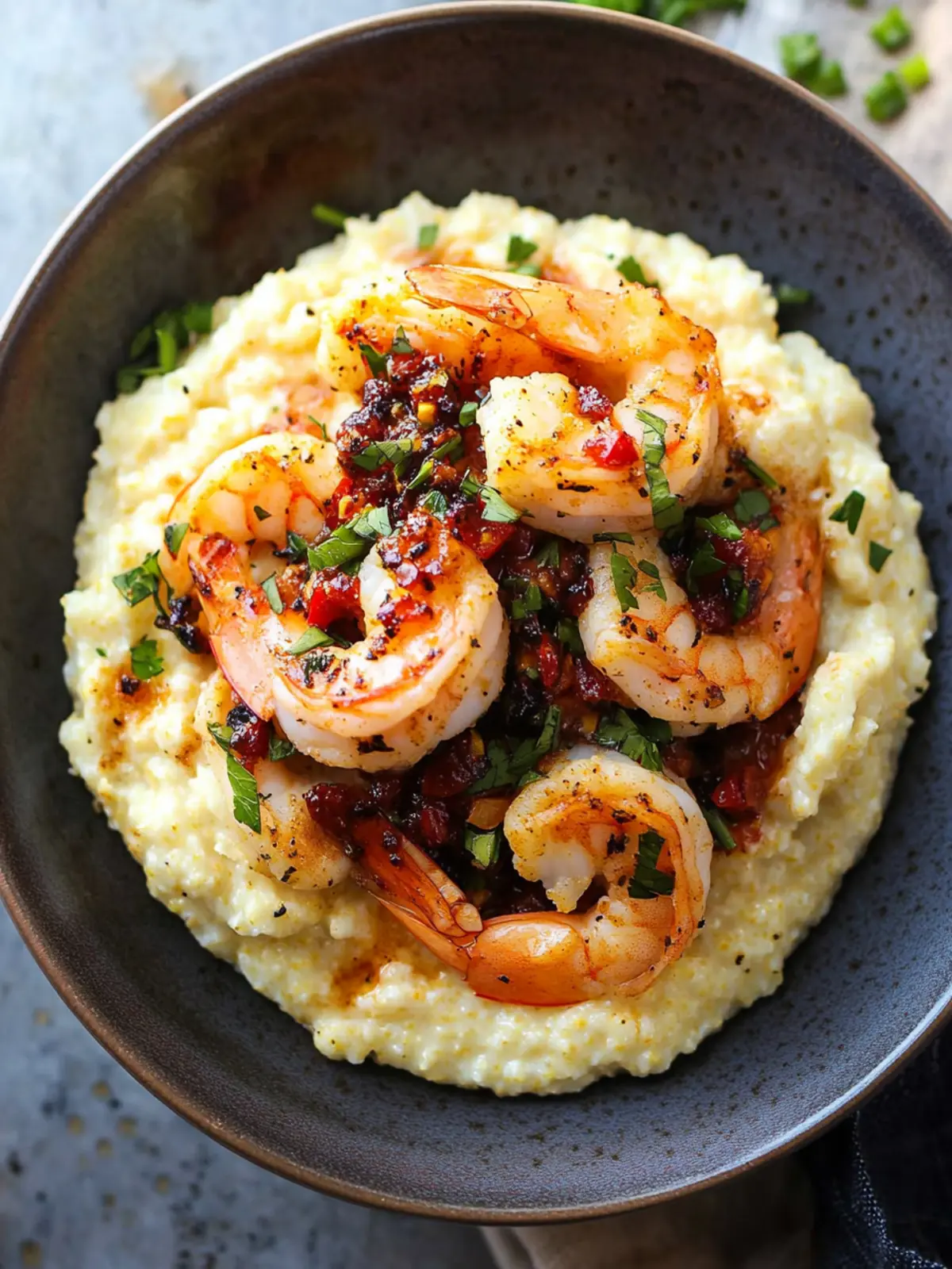 Delicious Cauliflower Grits with Spicy Shrimp Your New Favorite Dish 5 Cauliflower Grits with Spicy Shrimp