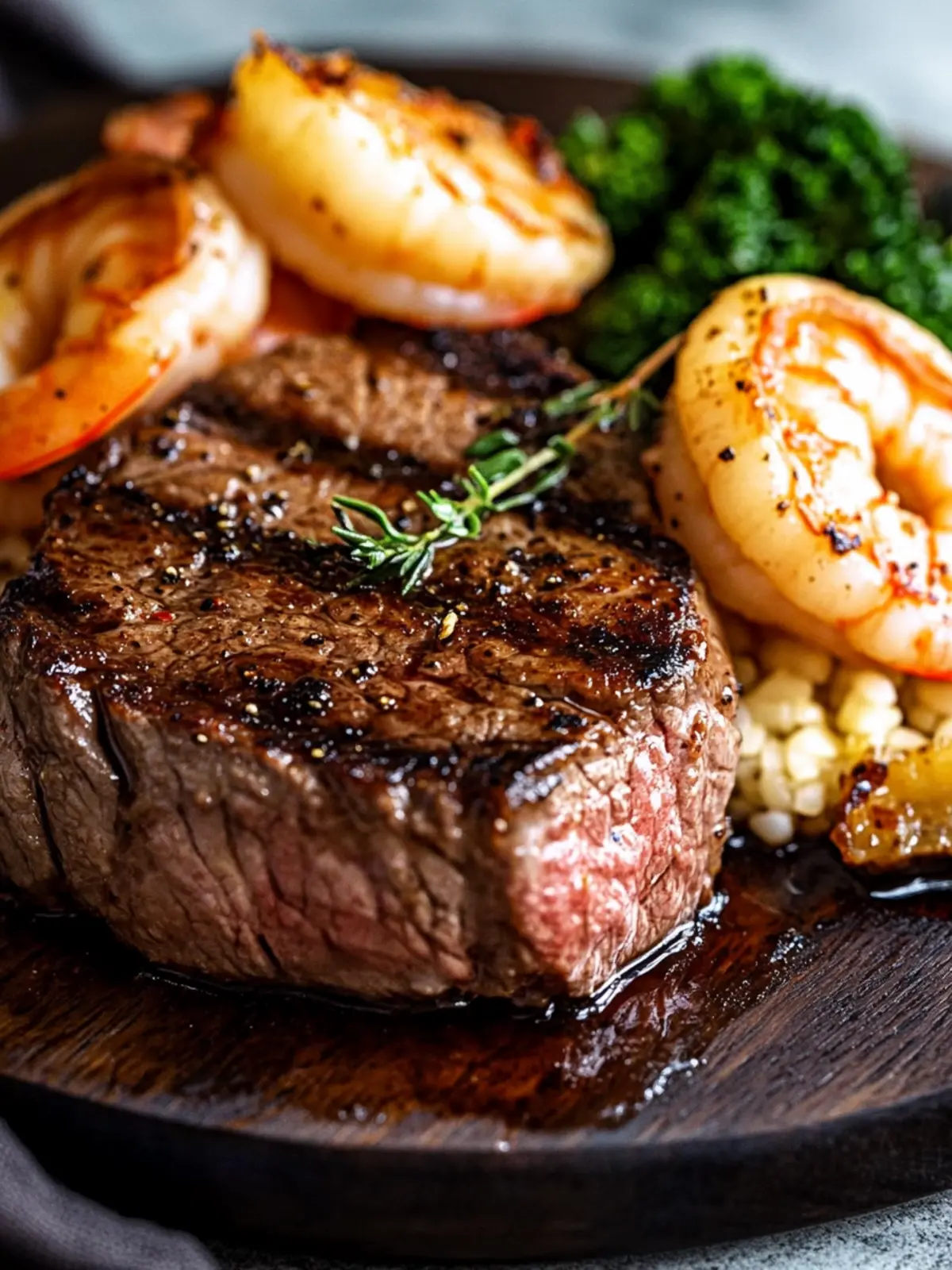 Surf and Turf Delight: Perfect NY Steak and Shrimp Combo 4 Surf and Turf (NY Steak and Shrimp)