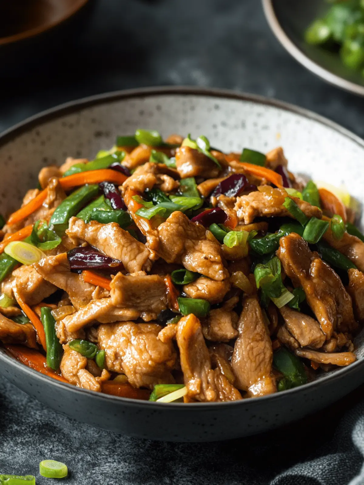 Mouthwatering Chinese Moo Shu Pork: Quick Stir-Fry Delight 2 Chinese Moo Shu Pork (Stir-Fried Pork with Vegetables)