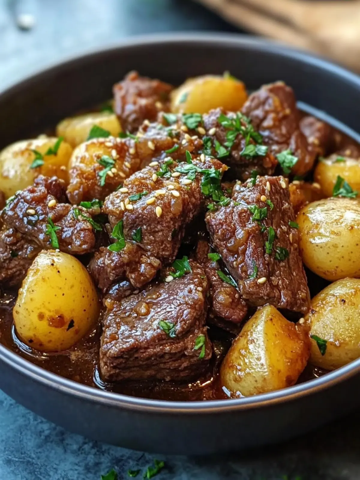 Slow Cooker Garlic Butter Beef with Potatoes – Effortless Comfort 2 Slow Cooker Garlic Butter Beef with Potatoes – Easy Tender Recipe
