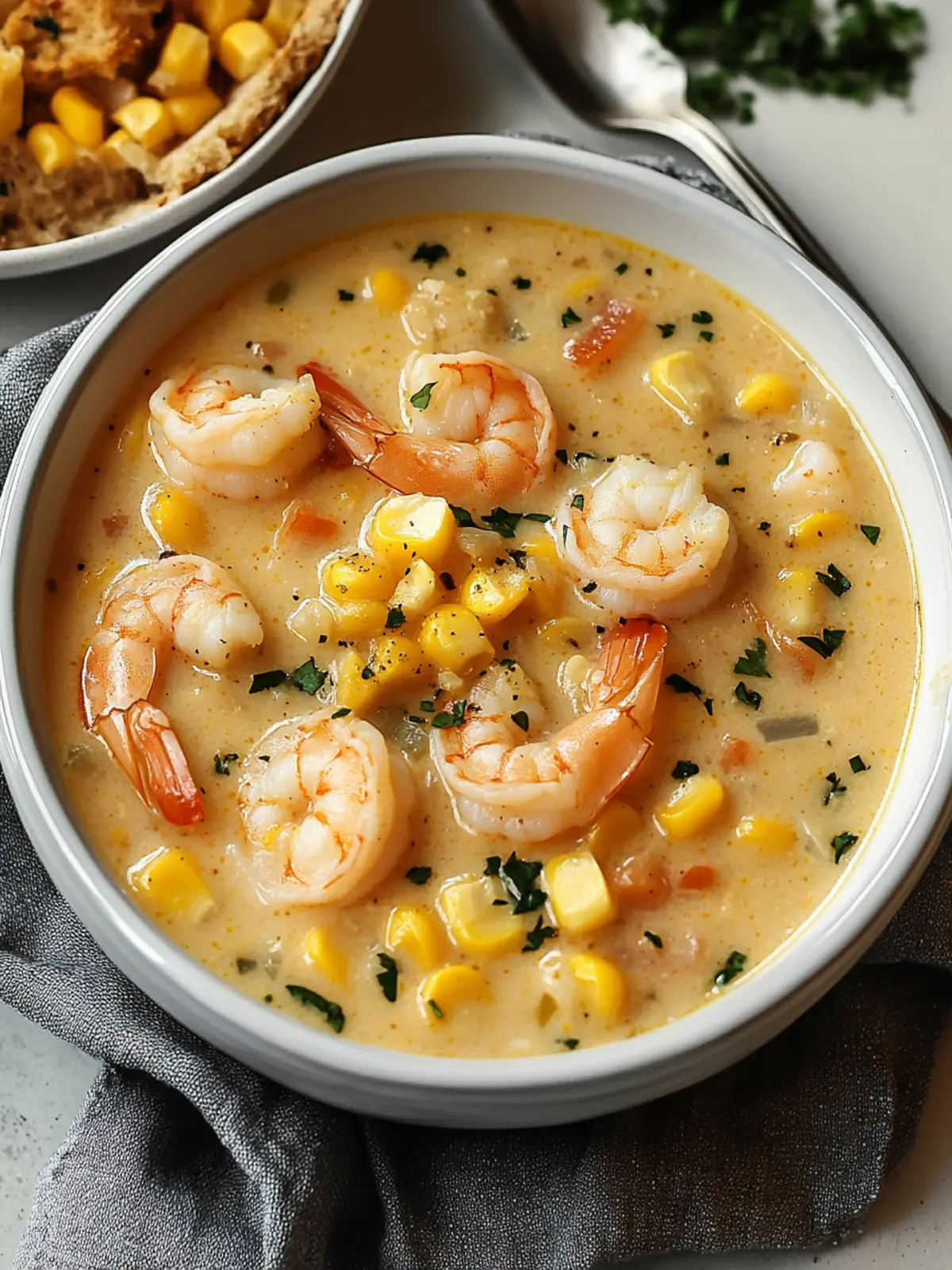 Delicious Shrimp and Corn Chowder: Creamy Comfort Awaits 2 Shrimp and Corn Chowder